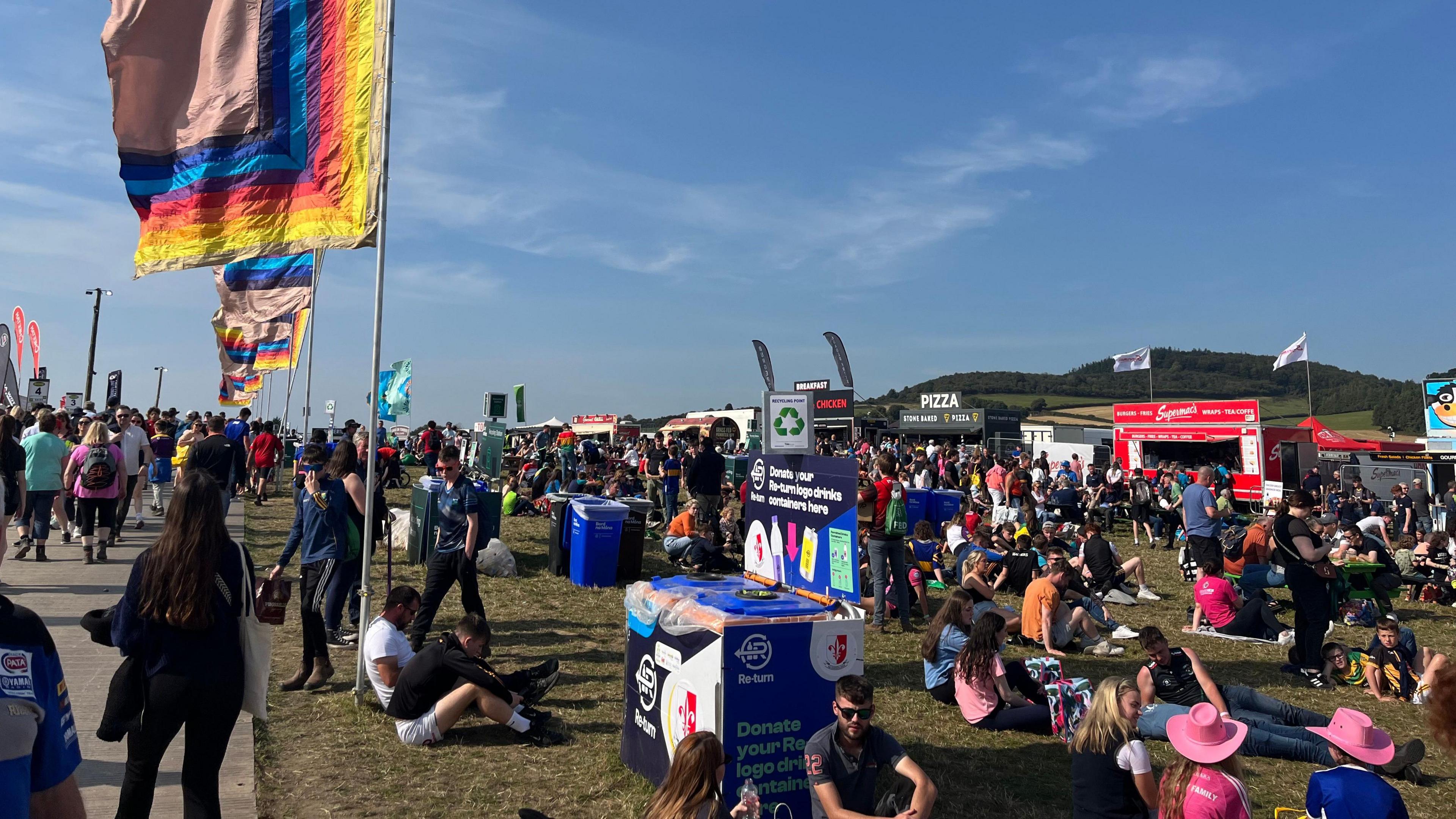 Crowds of people at the National Ploughing Championships