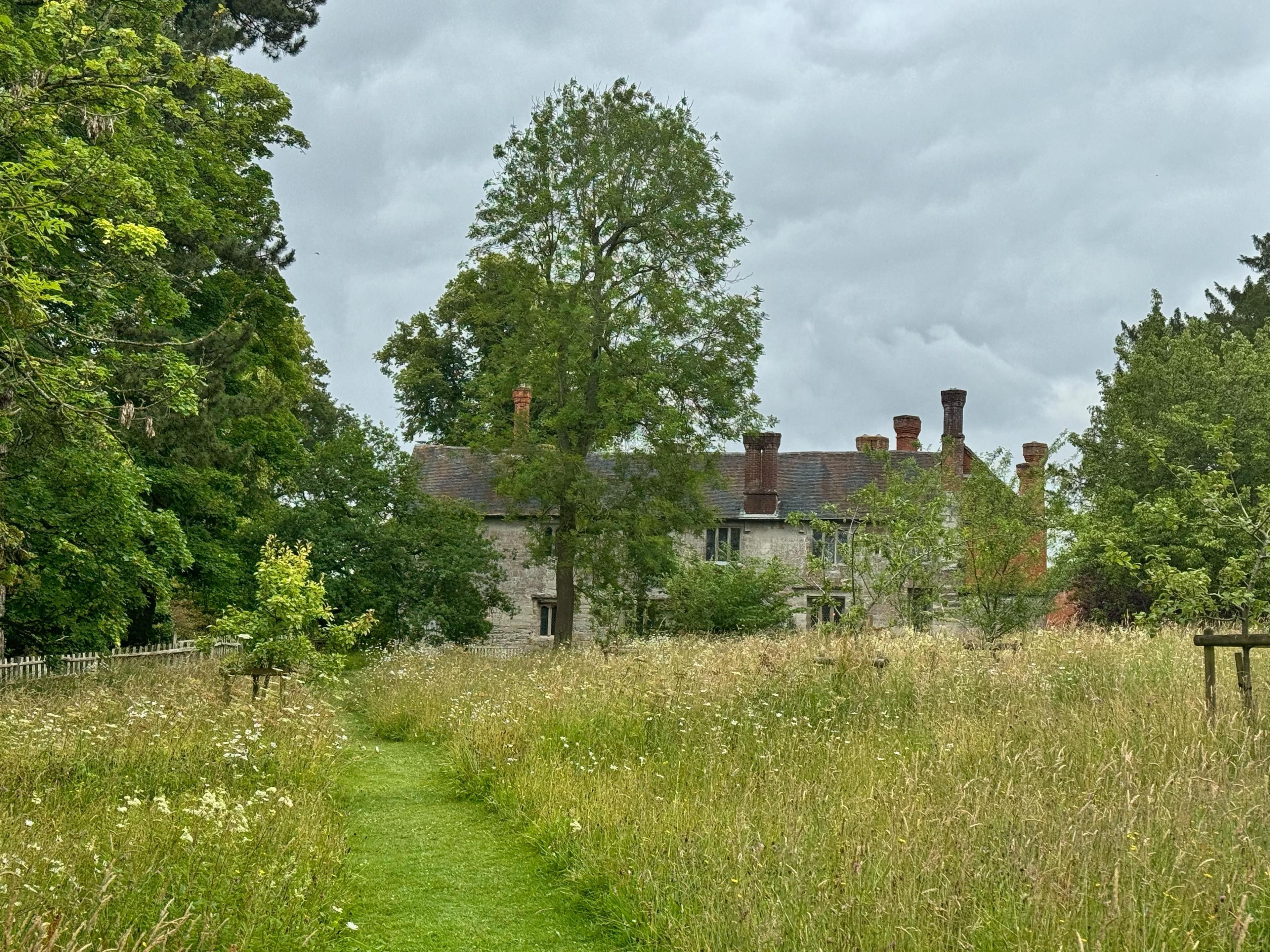 Cottage and fields 