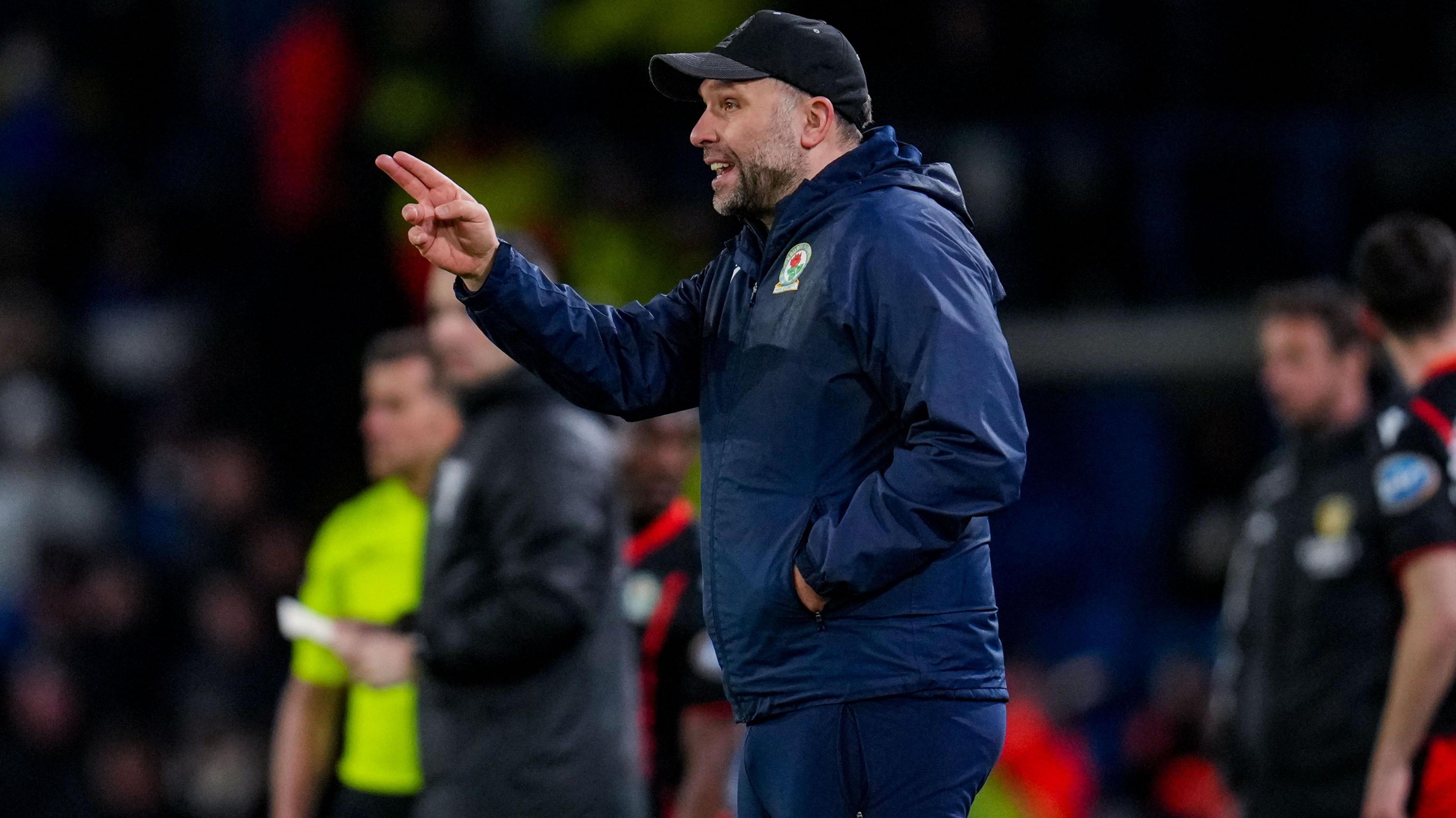 Blackburn Rovers boss John Eustace during their match against Leeds United