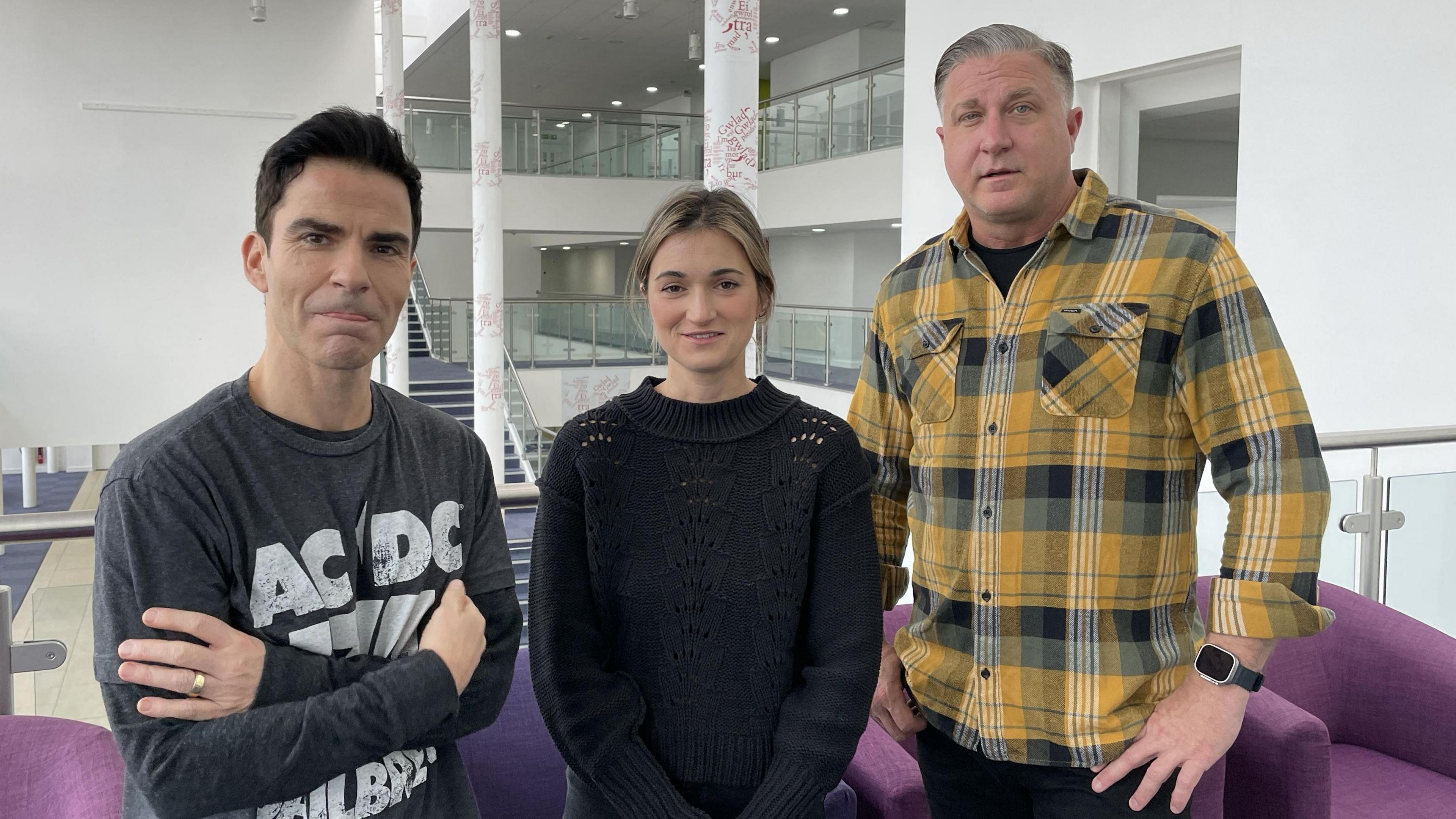 Kelly Jones, Patty Lyn. and Dwight Baker at Llandudno's Venue Cymru