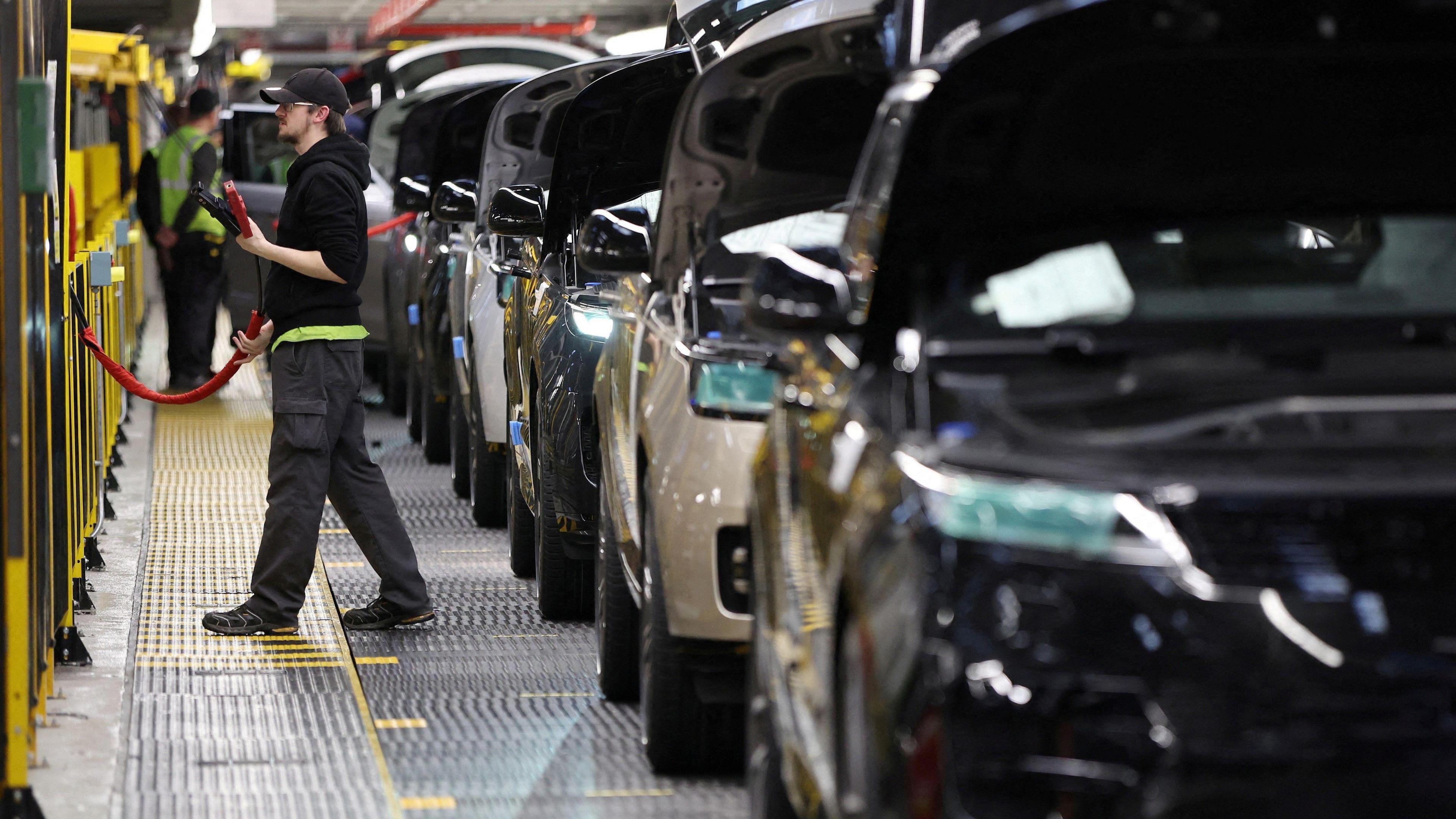 Land Rover production line