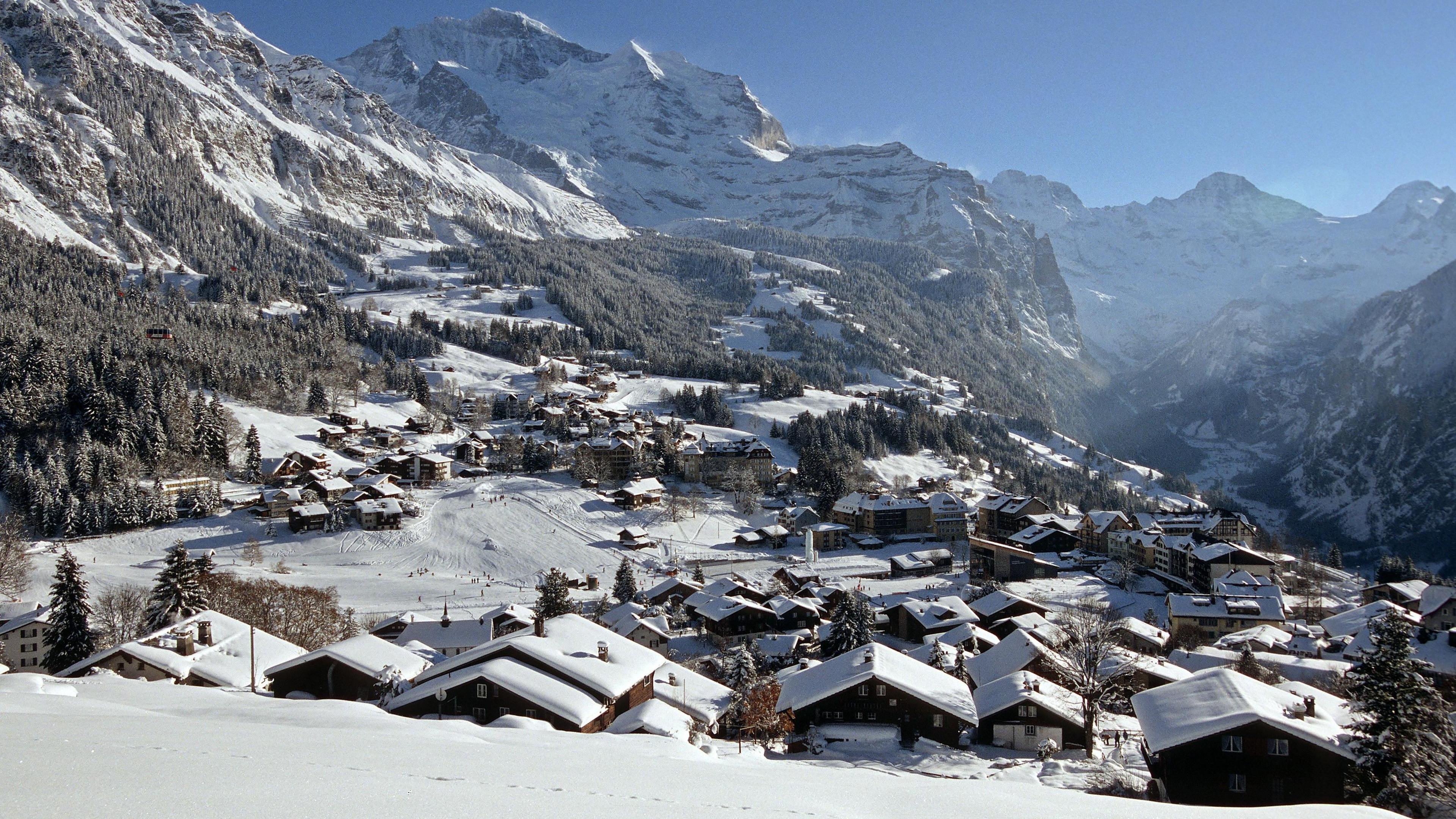 The Swiss town of Wengen