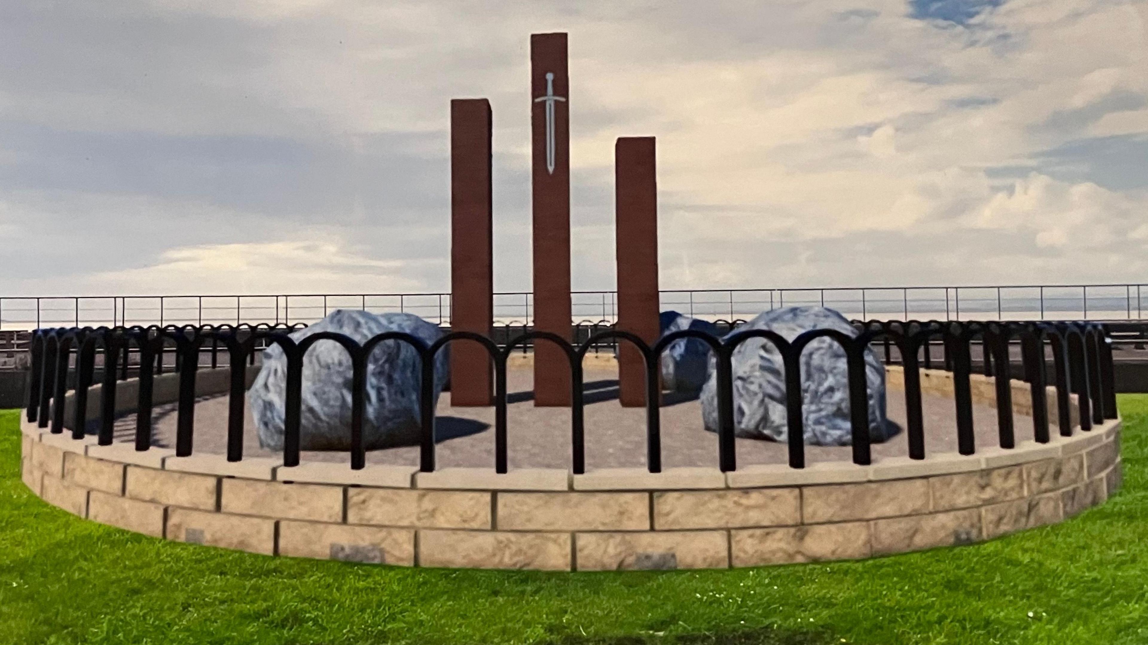 An artists impression of the planned memorial 