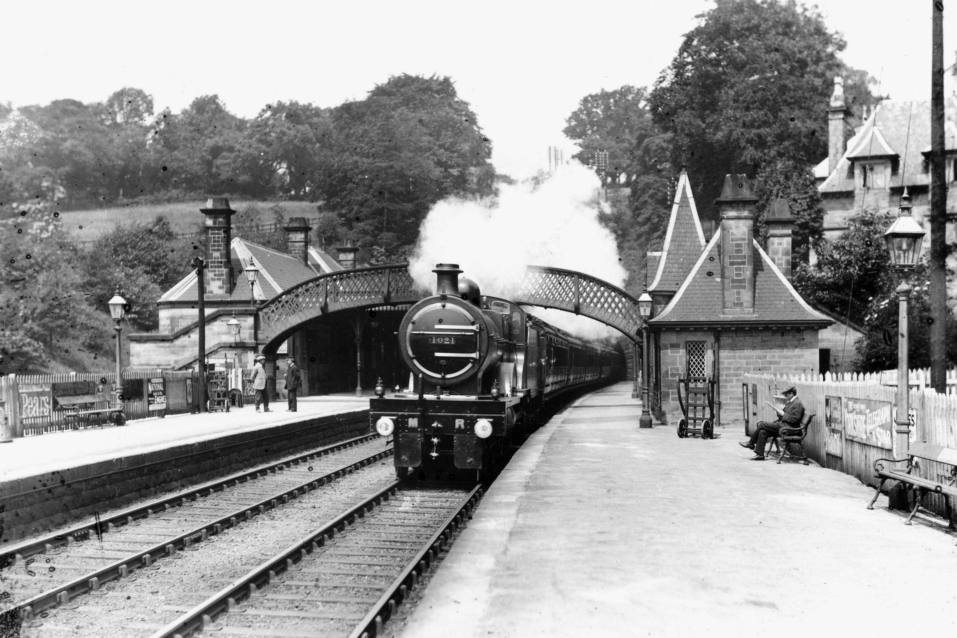 Cromford Station in Derbyshire, 15 June 1911