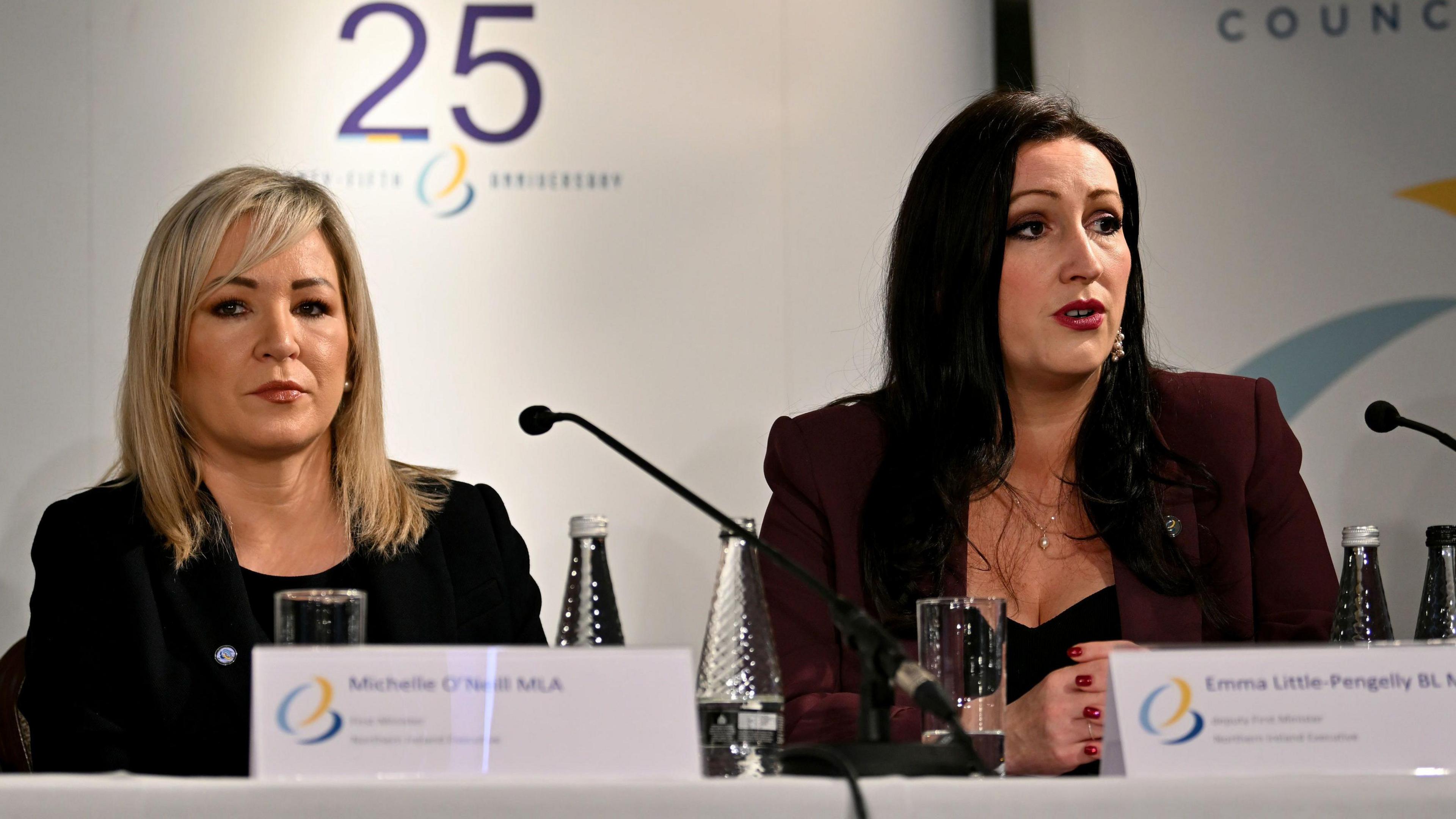 First and deputy first ministers Michelle O'Neill and Emma Little-Pengelly