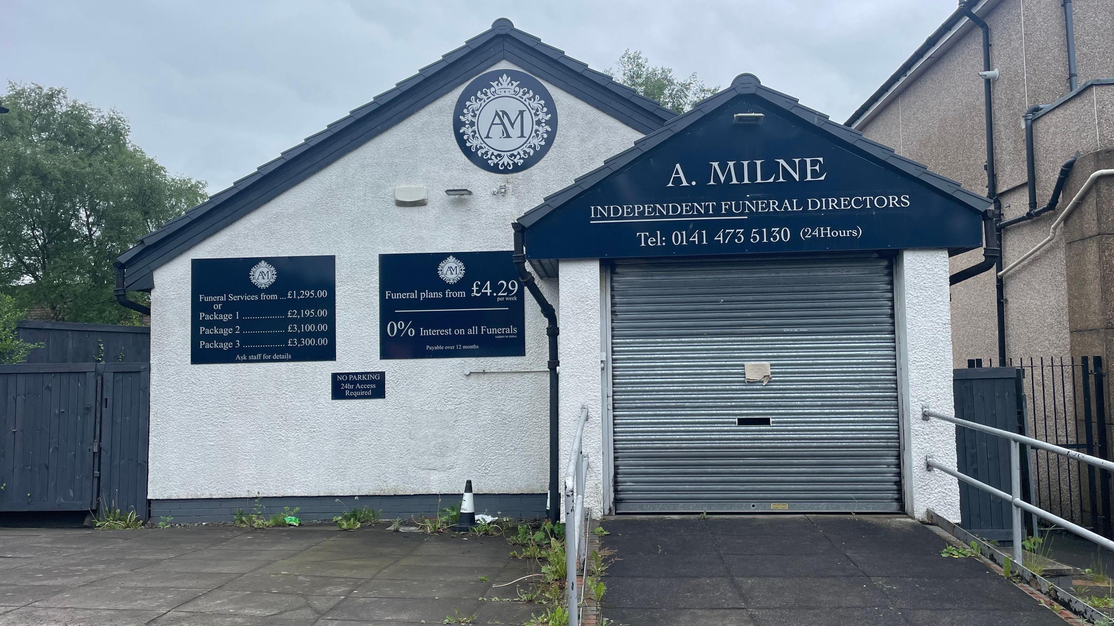 A Milne funeral directors