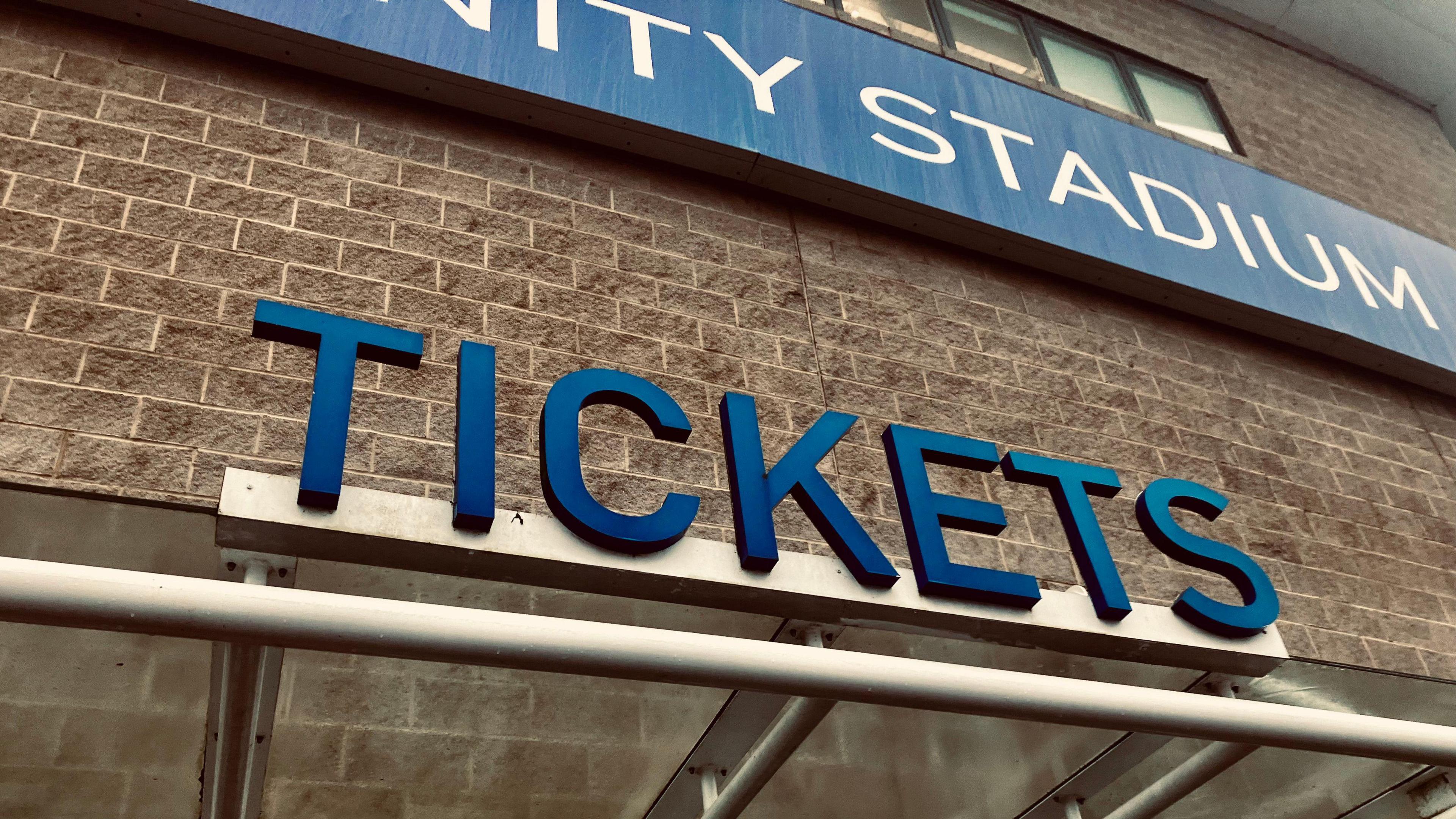The ticket office of the Amex Stadium in Falmer.