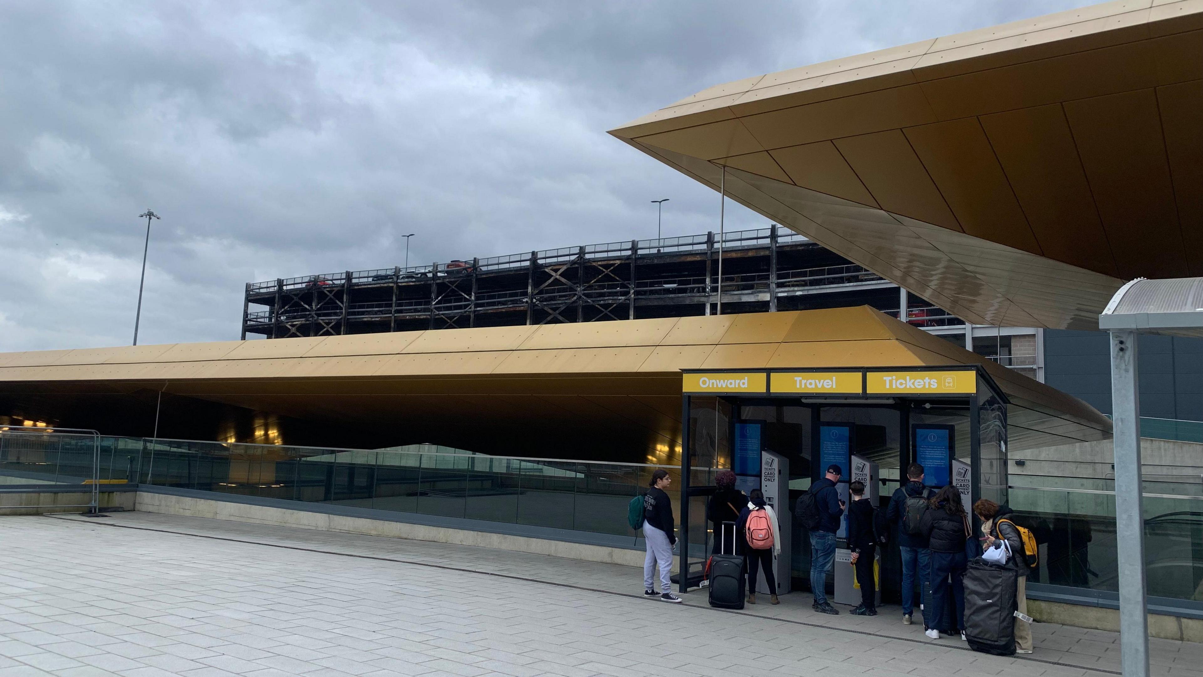 Entrance to Luton Dart at London Luton Airport