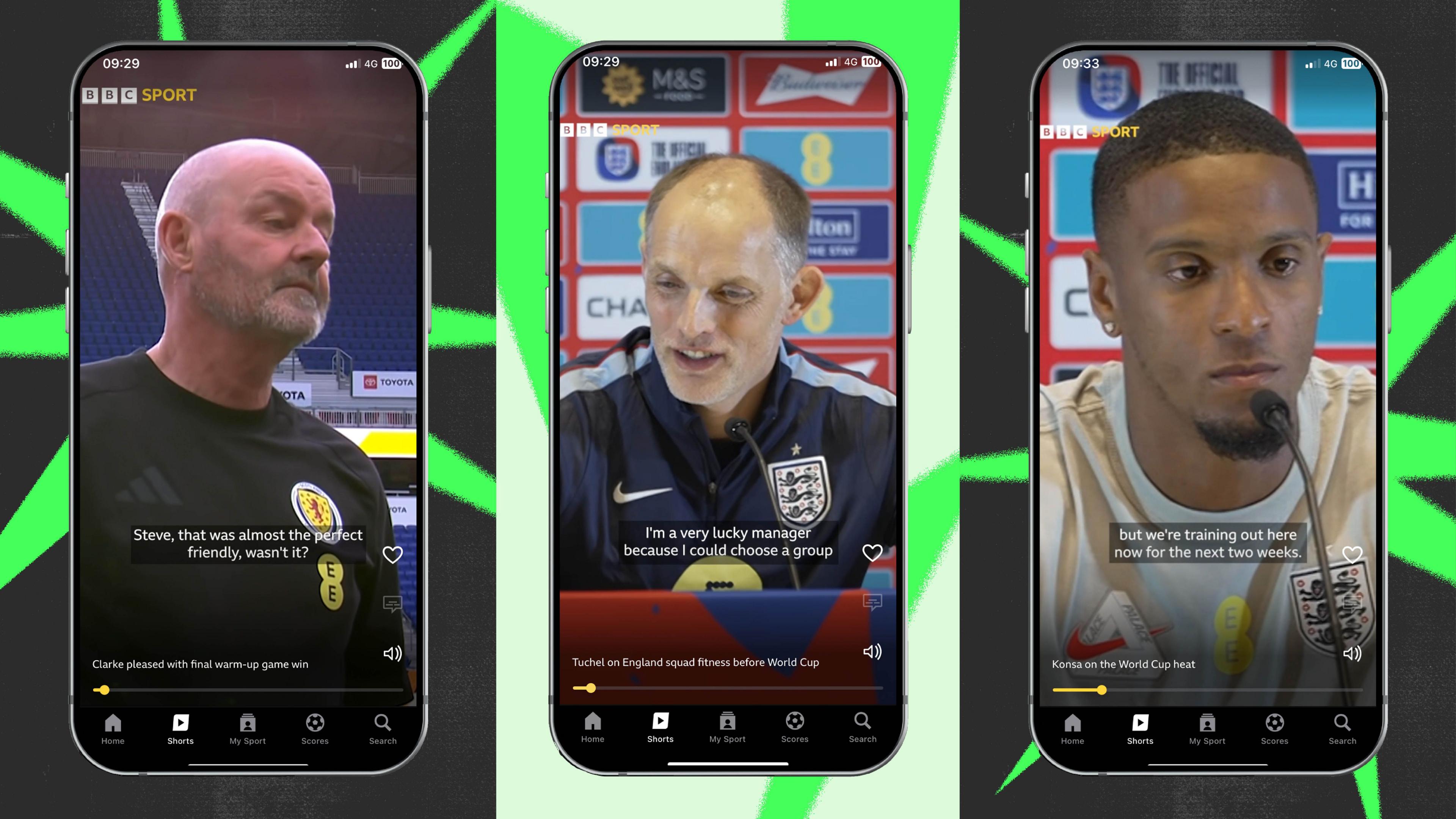 Illustration of BBC Shorts on a mobile phone