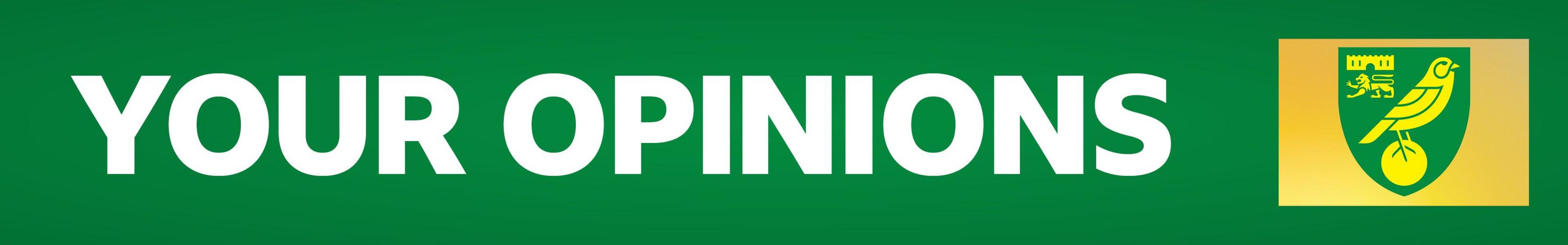 Norwich City Your Opinions banner
