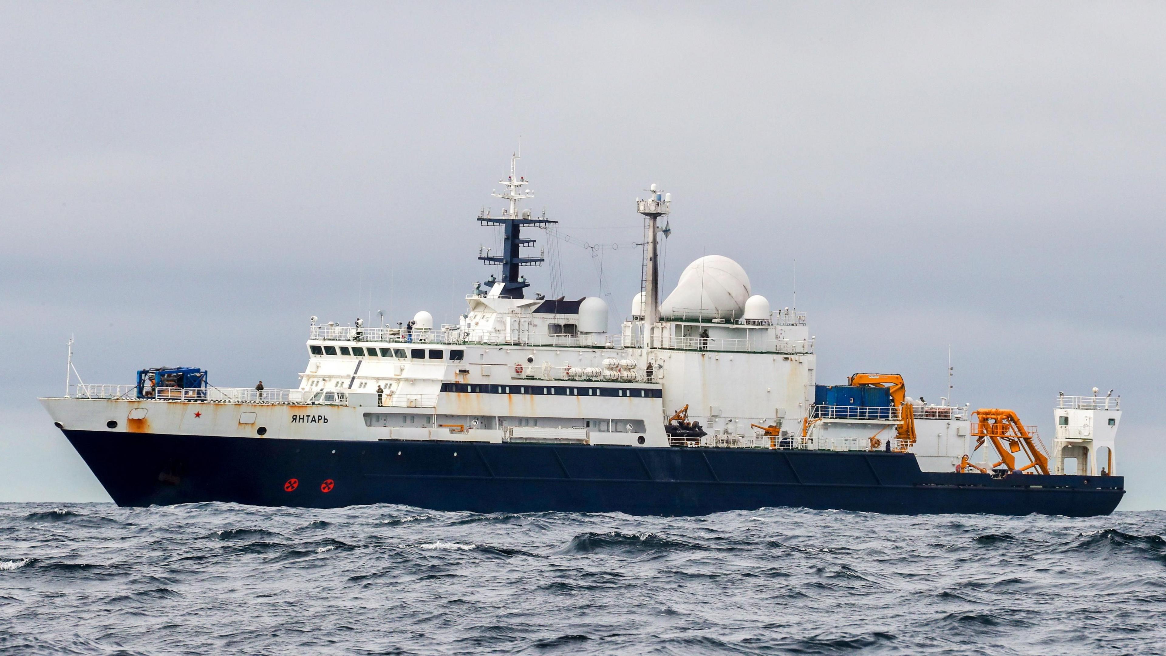 Russian Ship Yantar transiting through the English Channel