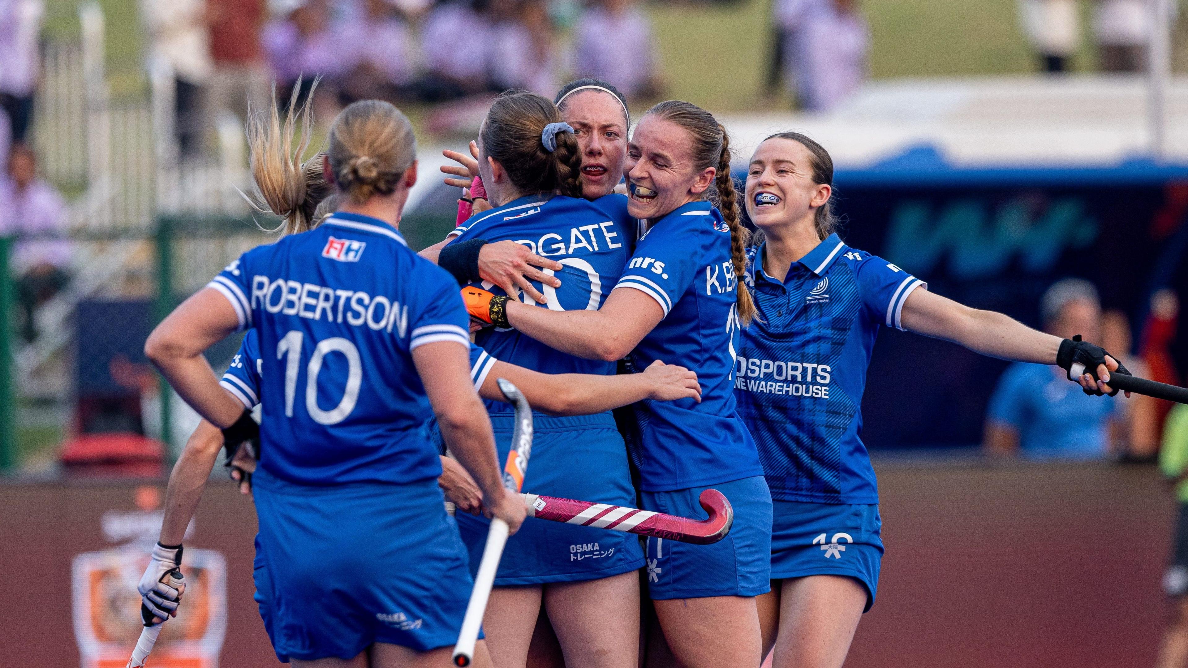 Scotland celebrate scoring