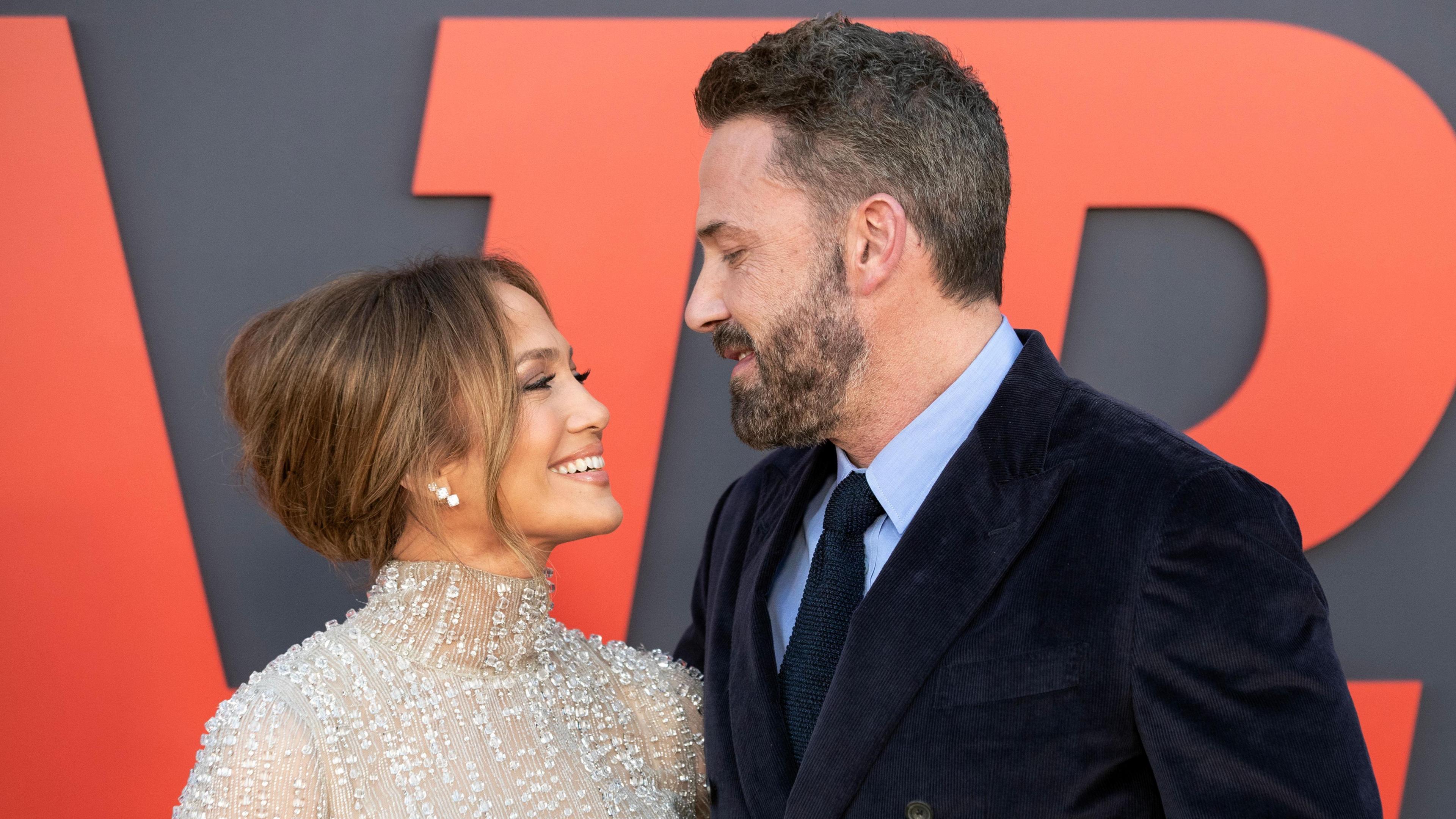 Jennifer Lopez and husband Ben Affleck on the red carpet together