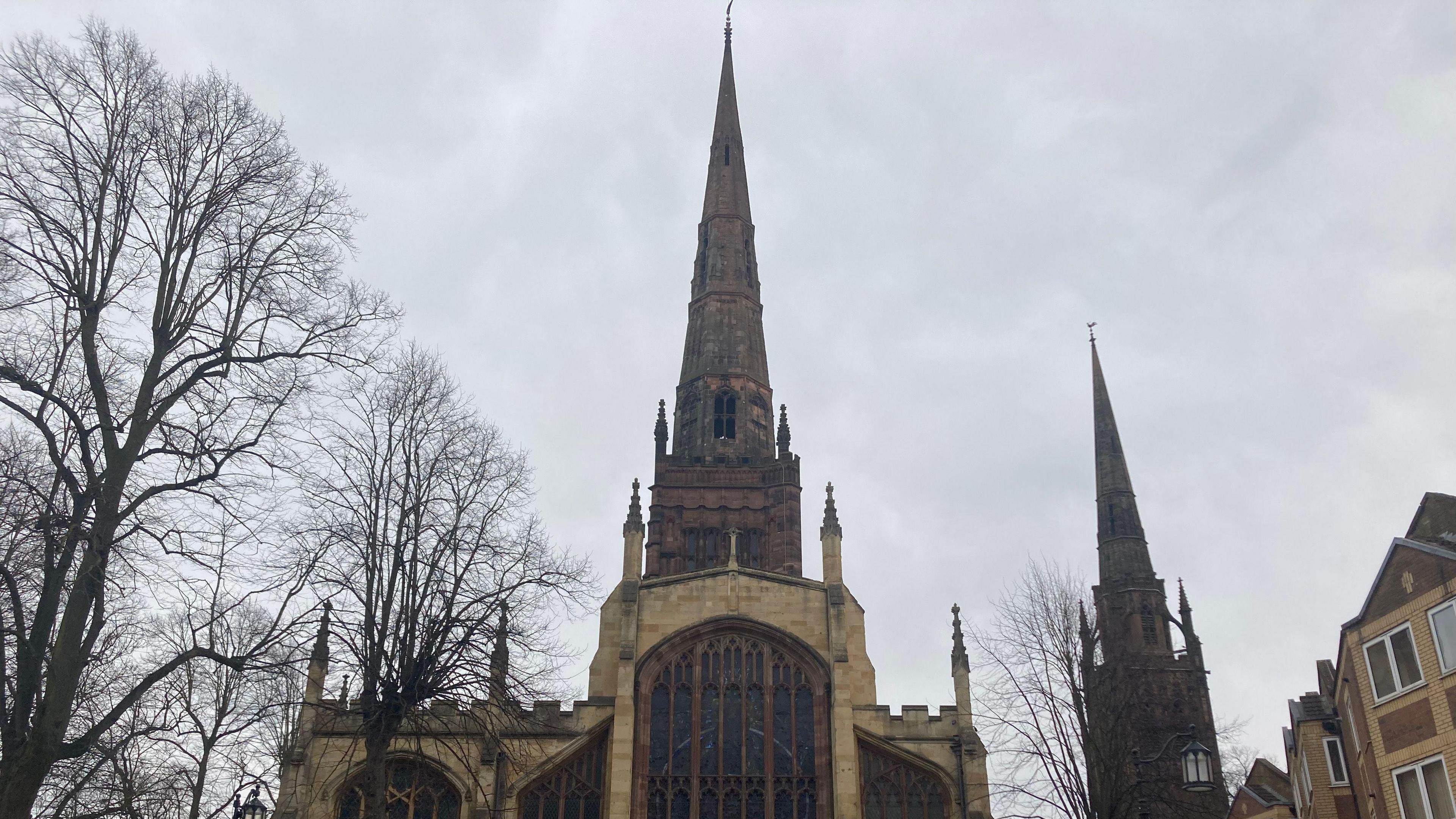A photo of a church