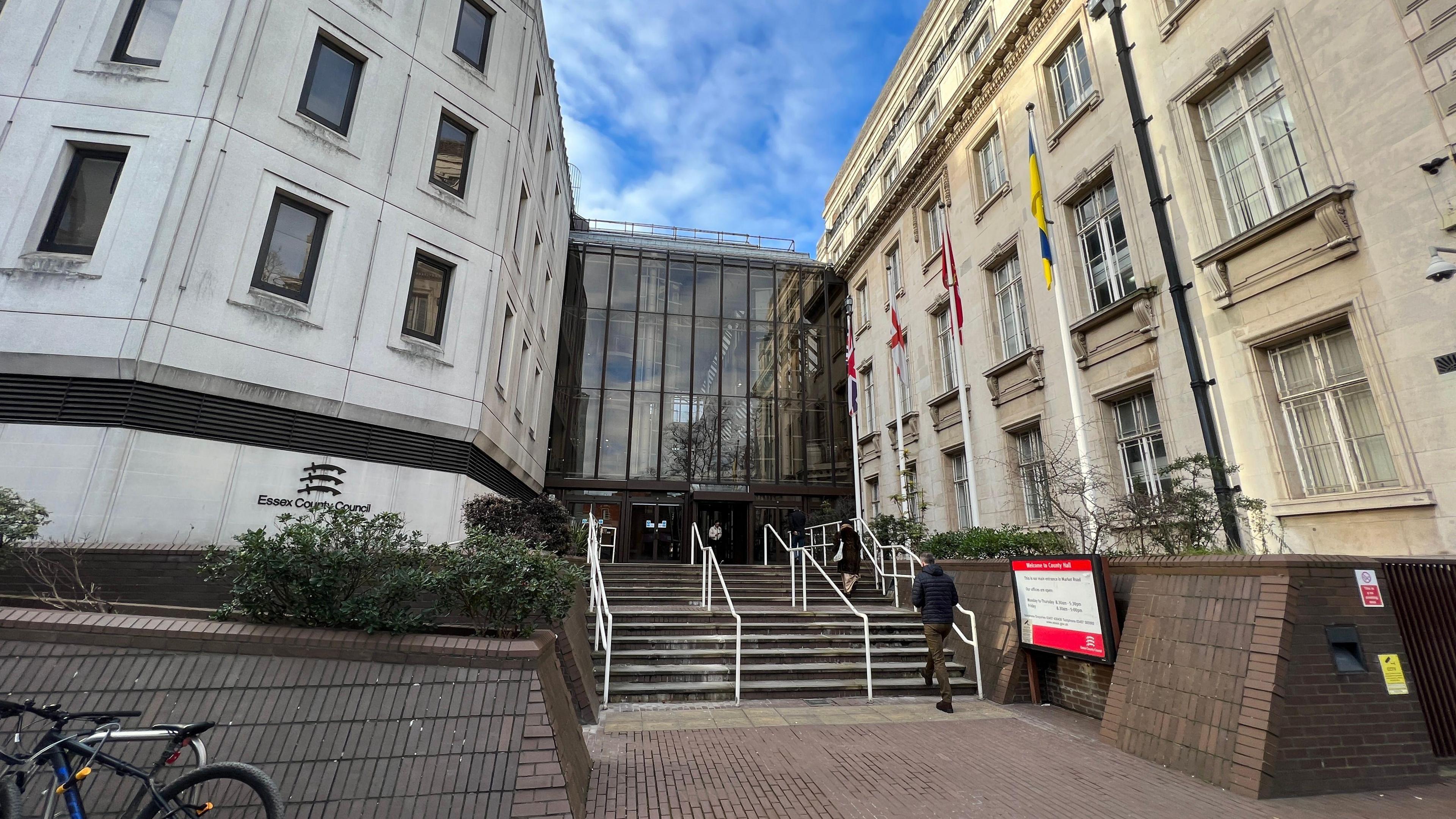 The outside of County Hall in Chelmsford