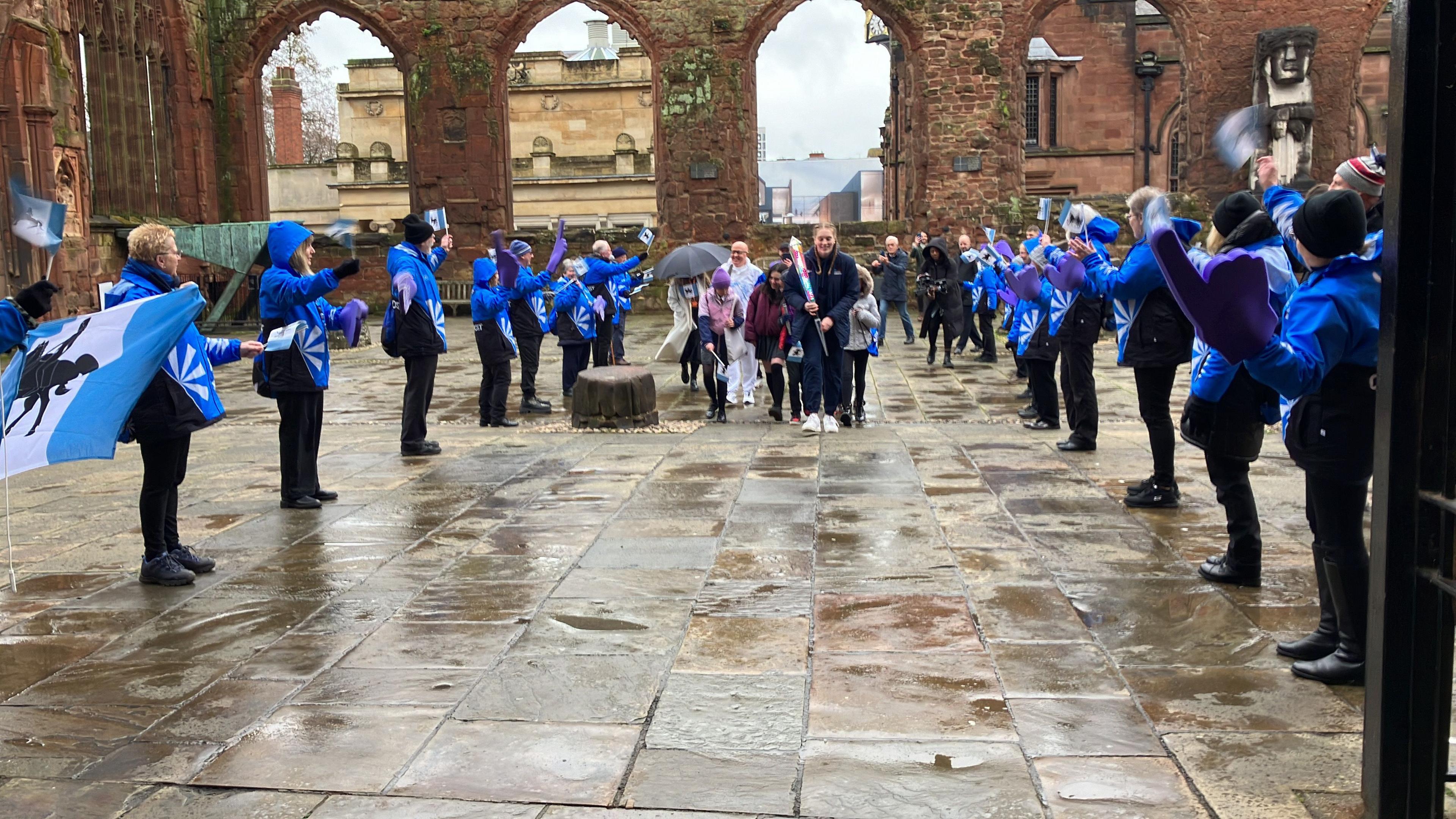 Flame of Friendship procession