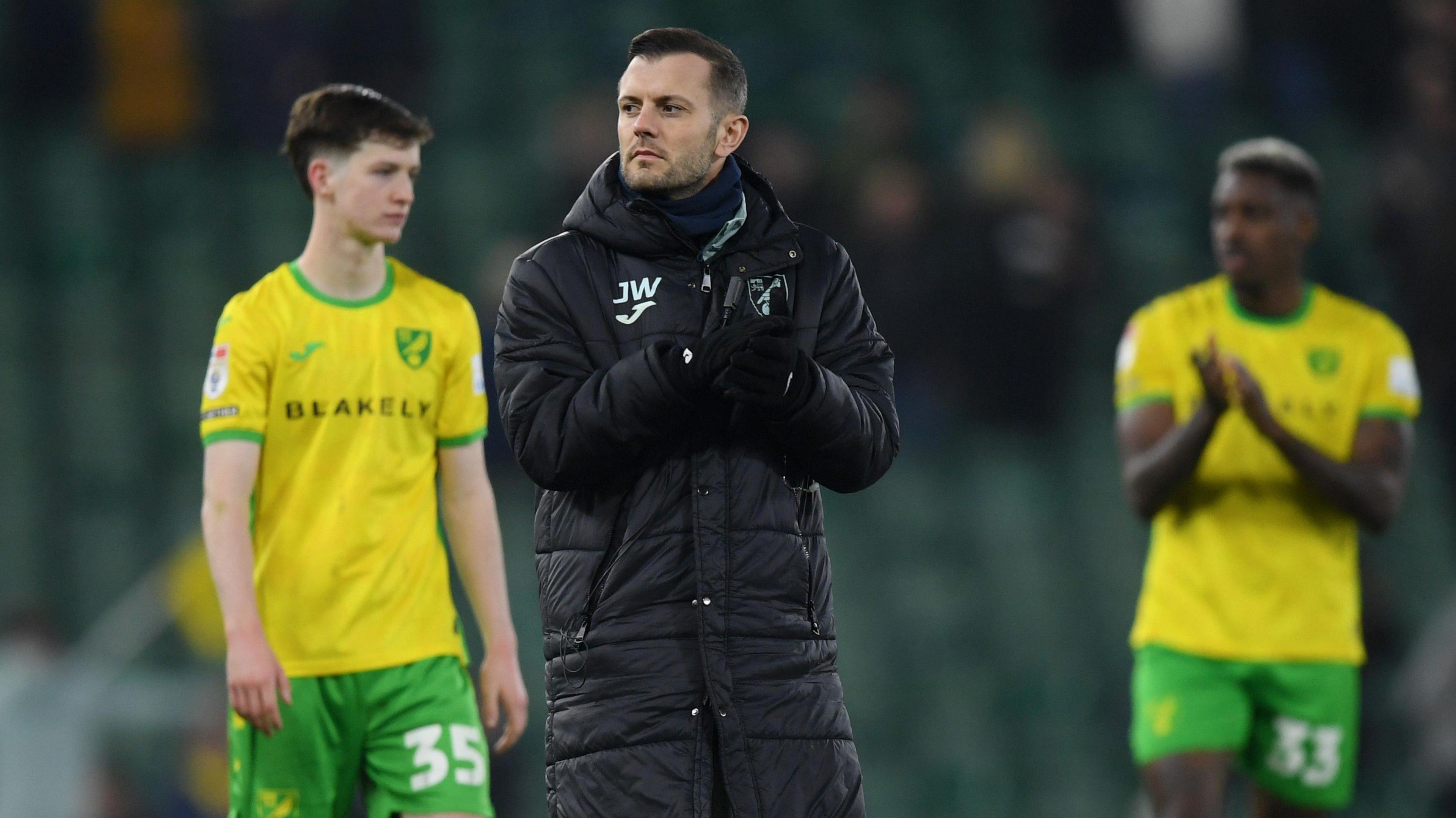 Jack Wilshere during his as a coach at Norwich City