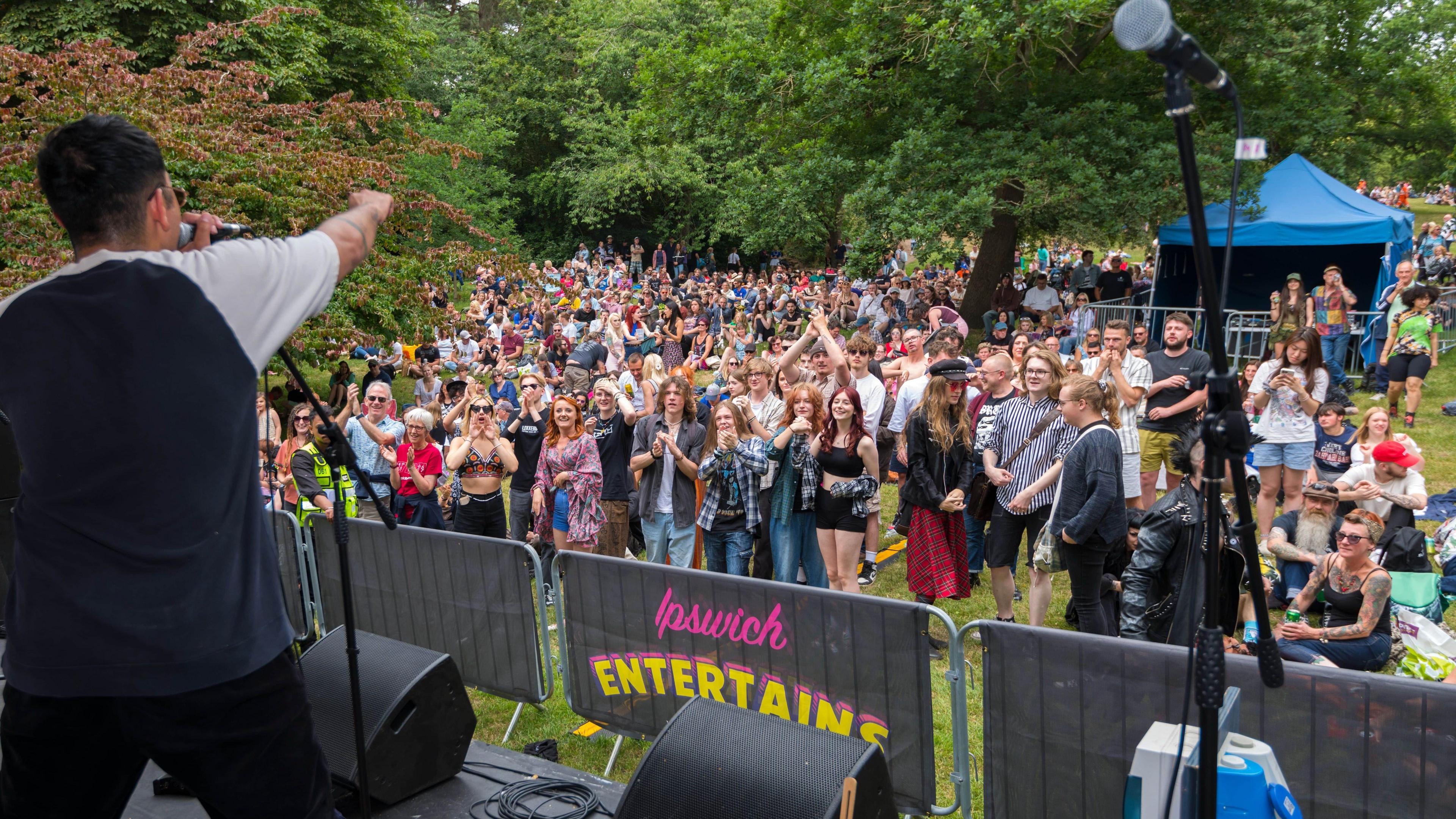 A general view of Ipswich Music Day previously