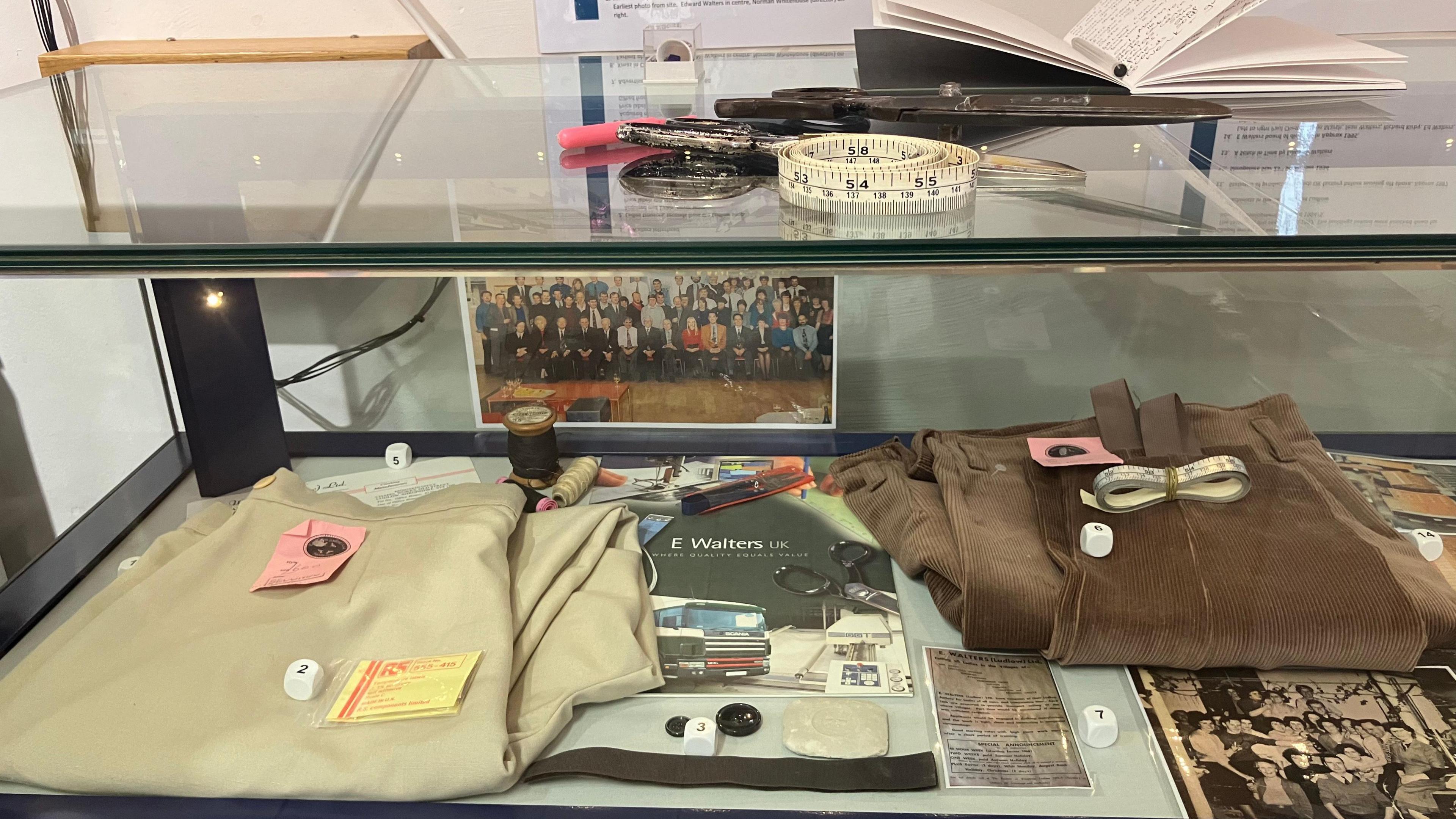 Trouser display at the Ludlow Museum