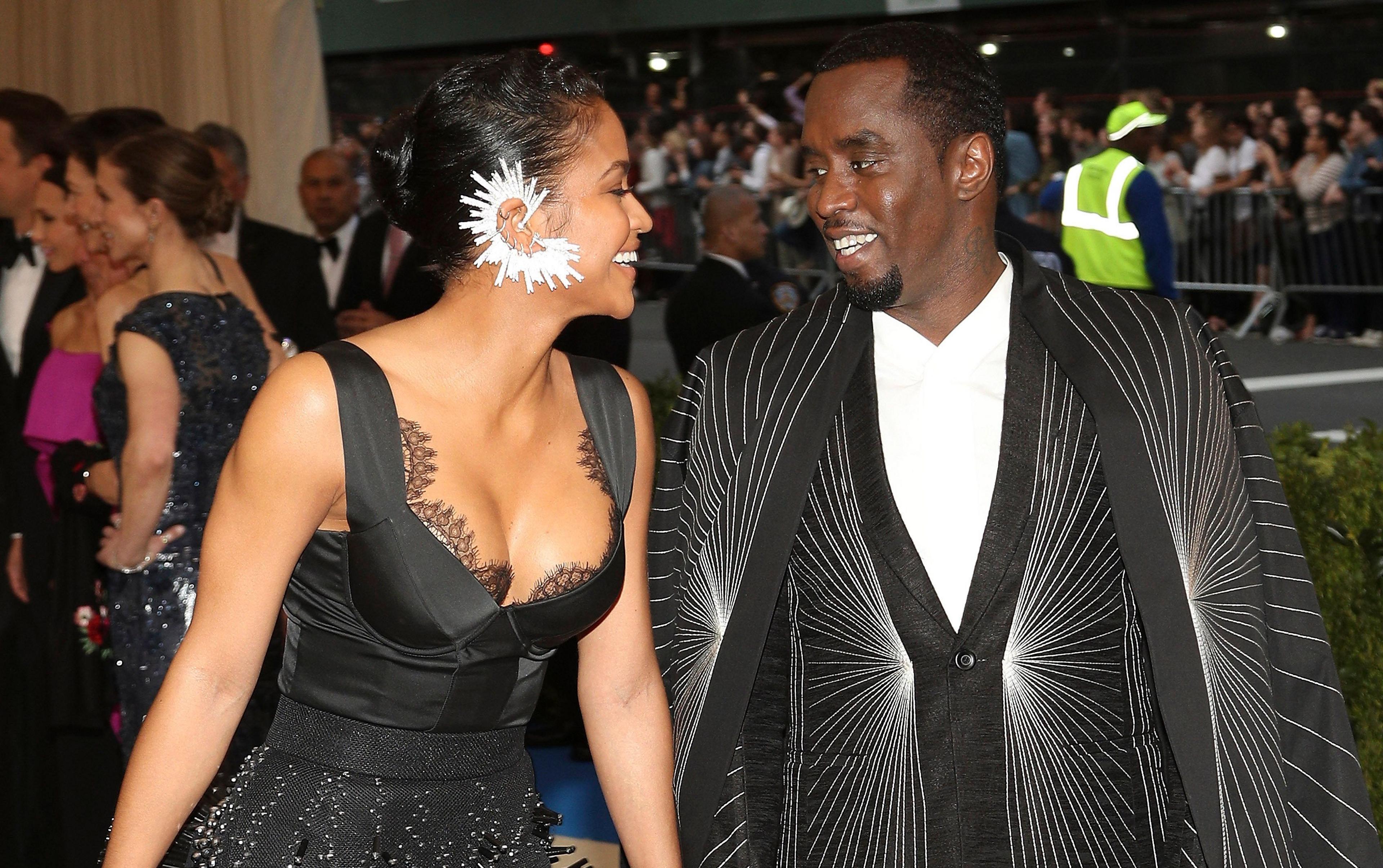 Cassie and Diddy at the 2017 Met Gala