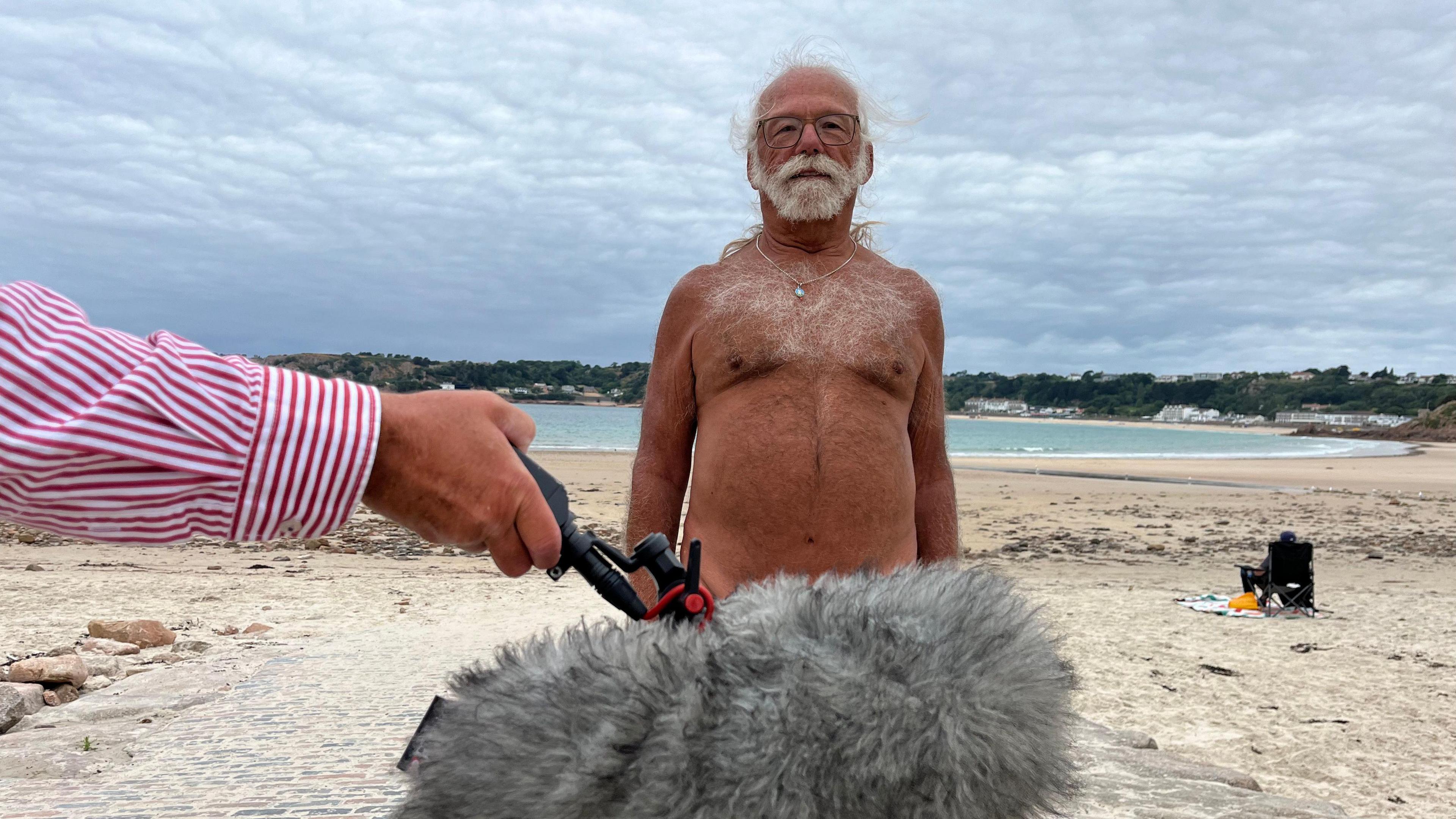 man on beach 