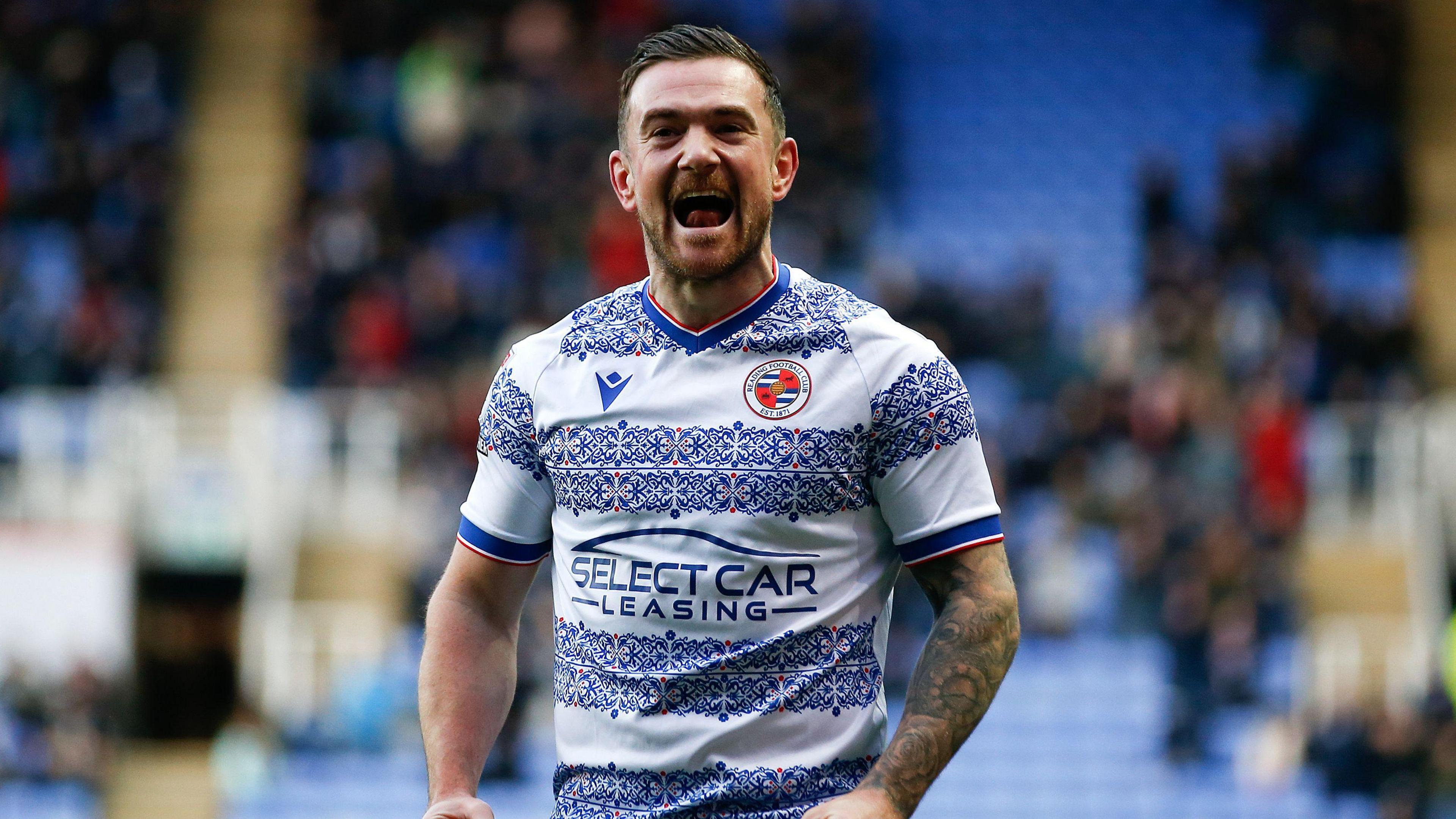Reading forward Jack Marriott celebrates after scoring 