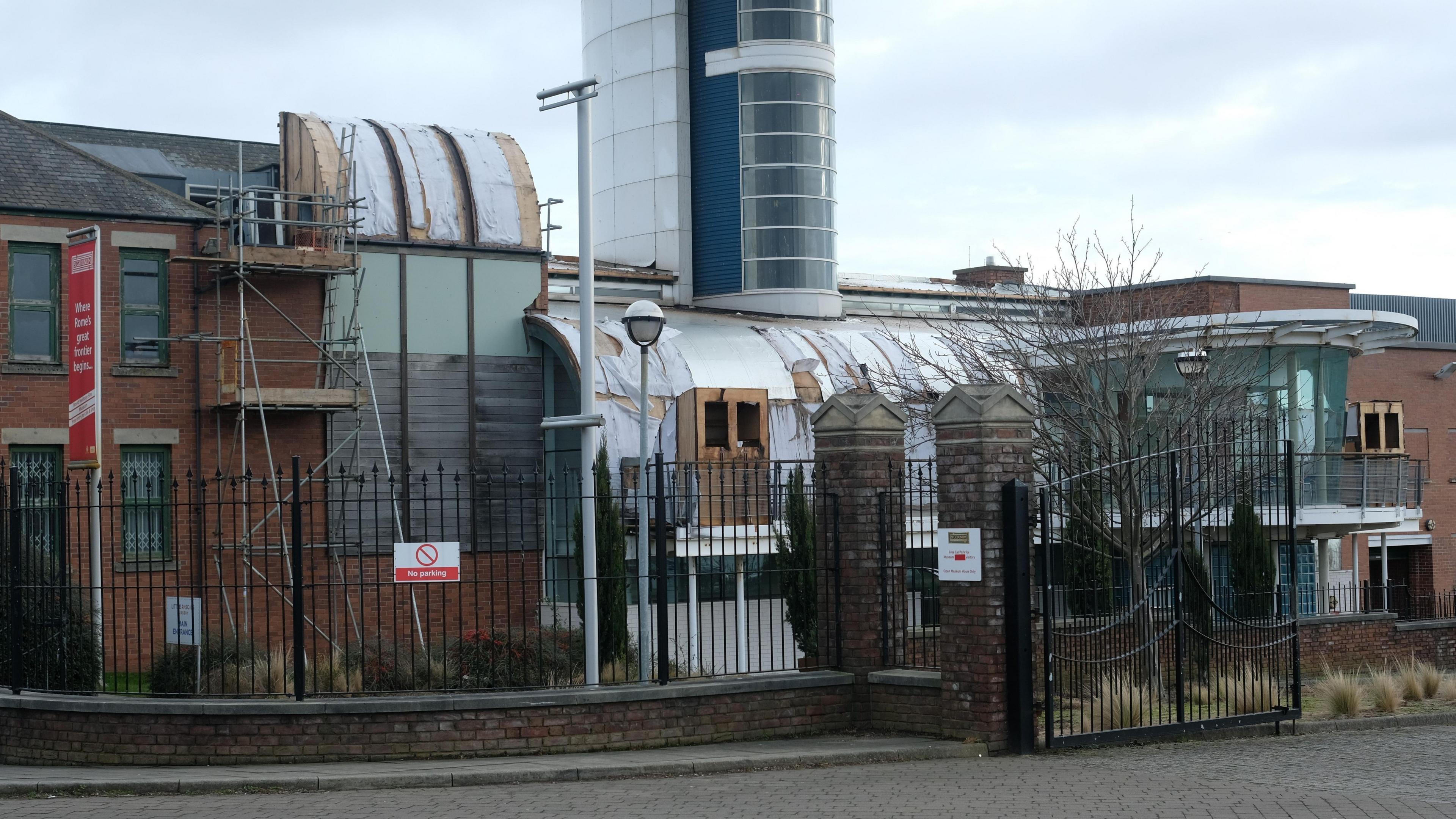 Thieves stole materials from the museum's roof