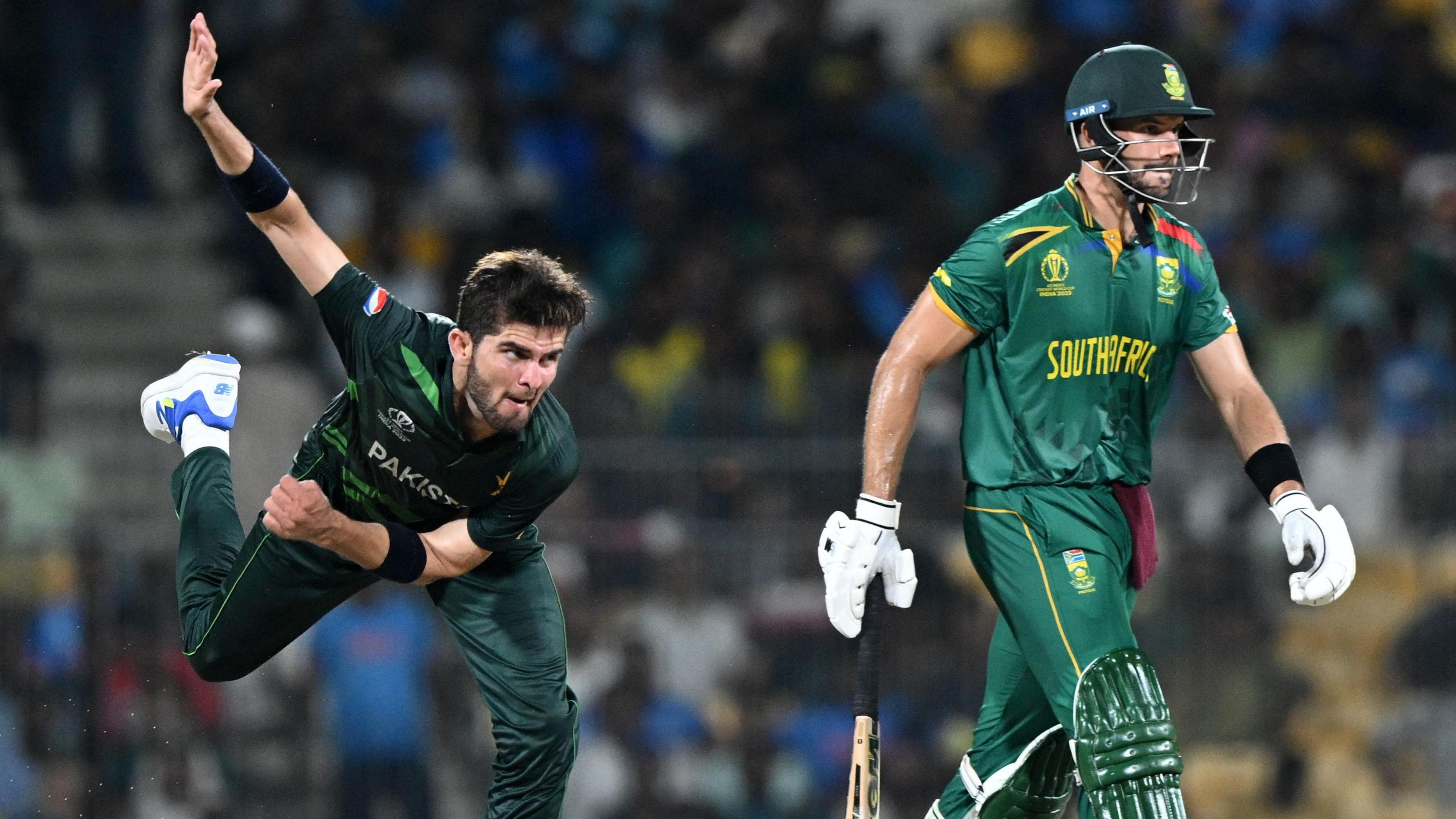 Pakistan's Shaheen Afridi and South Africa's David Miller