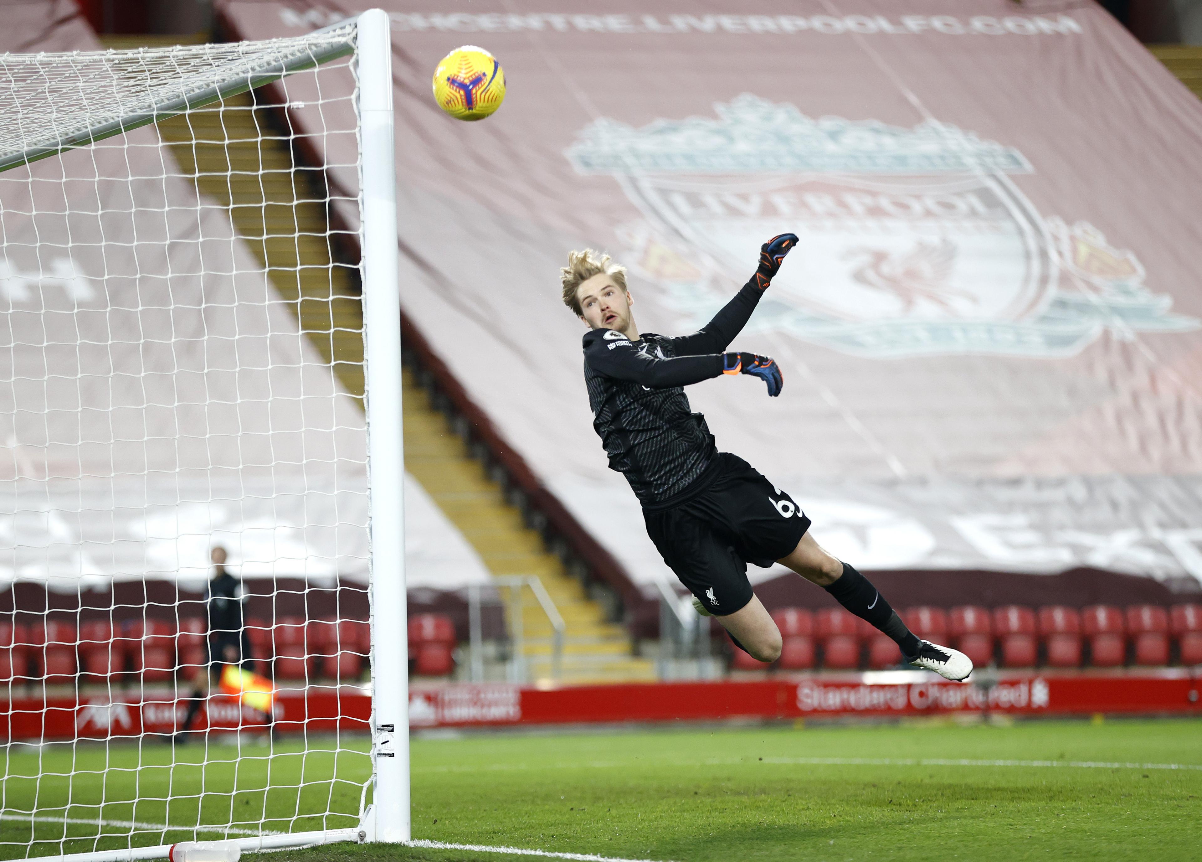 Caoimhin Kelleher in action for Liverpool