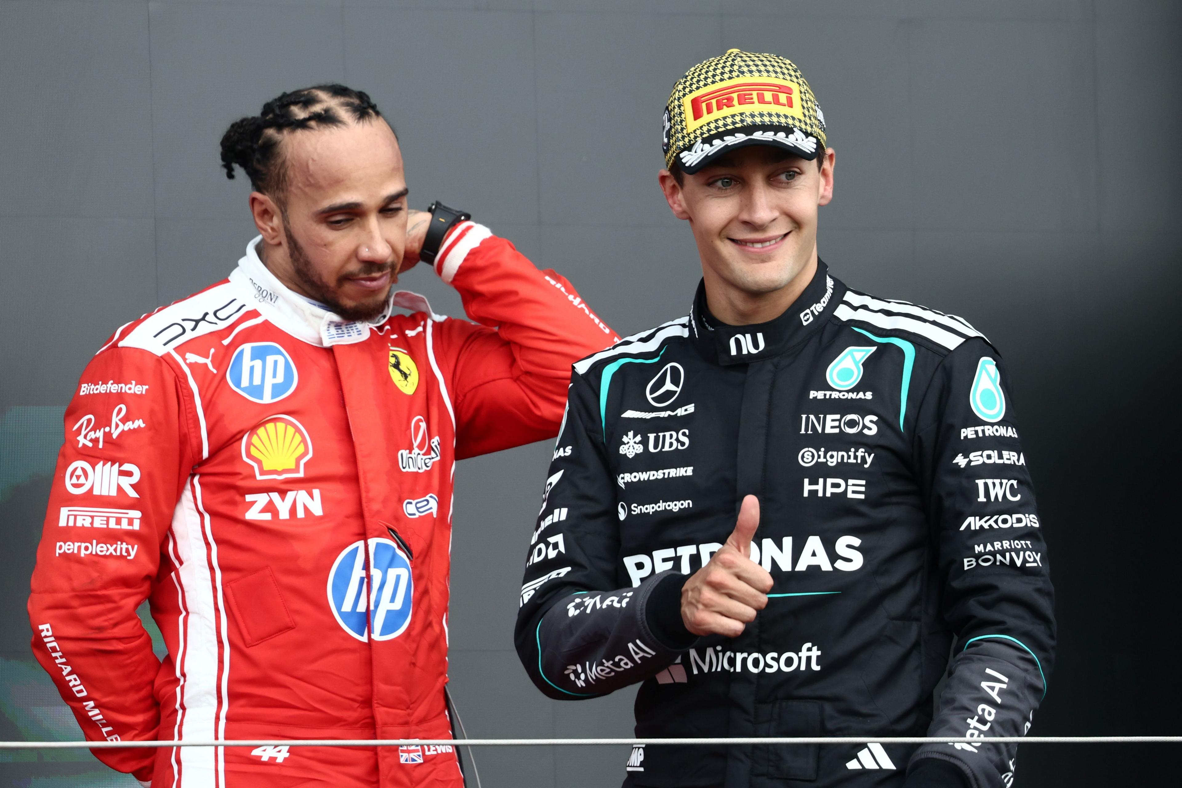 George Russell's second place is his first podium at the British Grand Prix