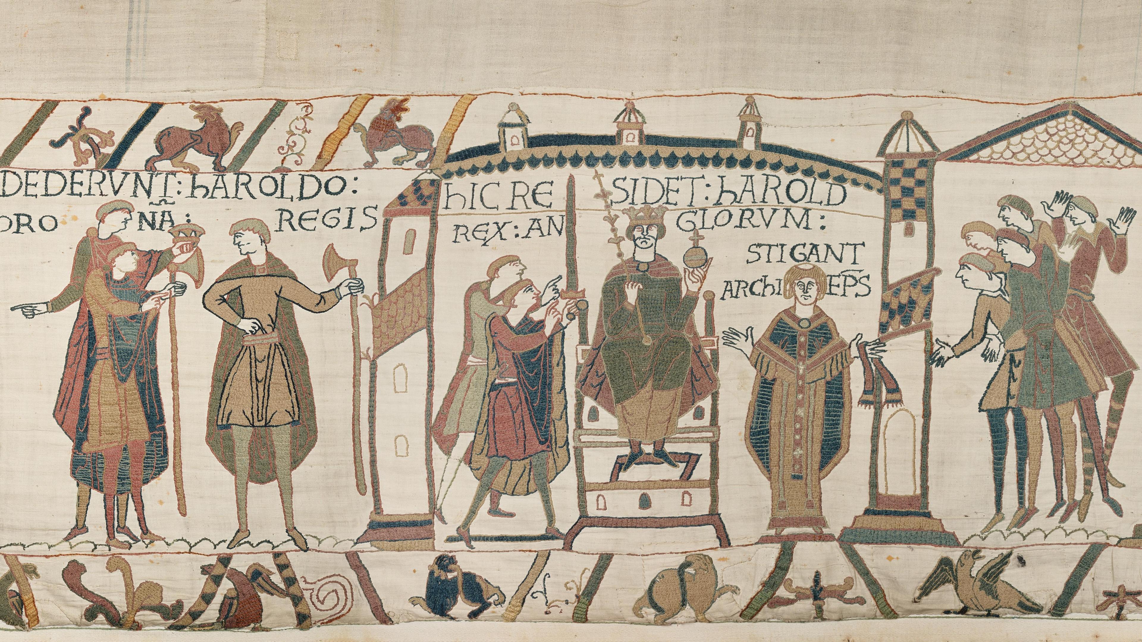 A section of the Bayeaux Tapesty.