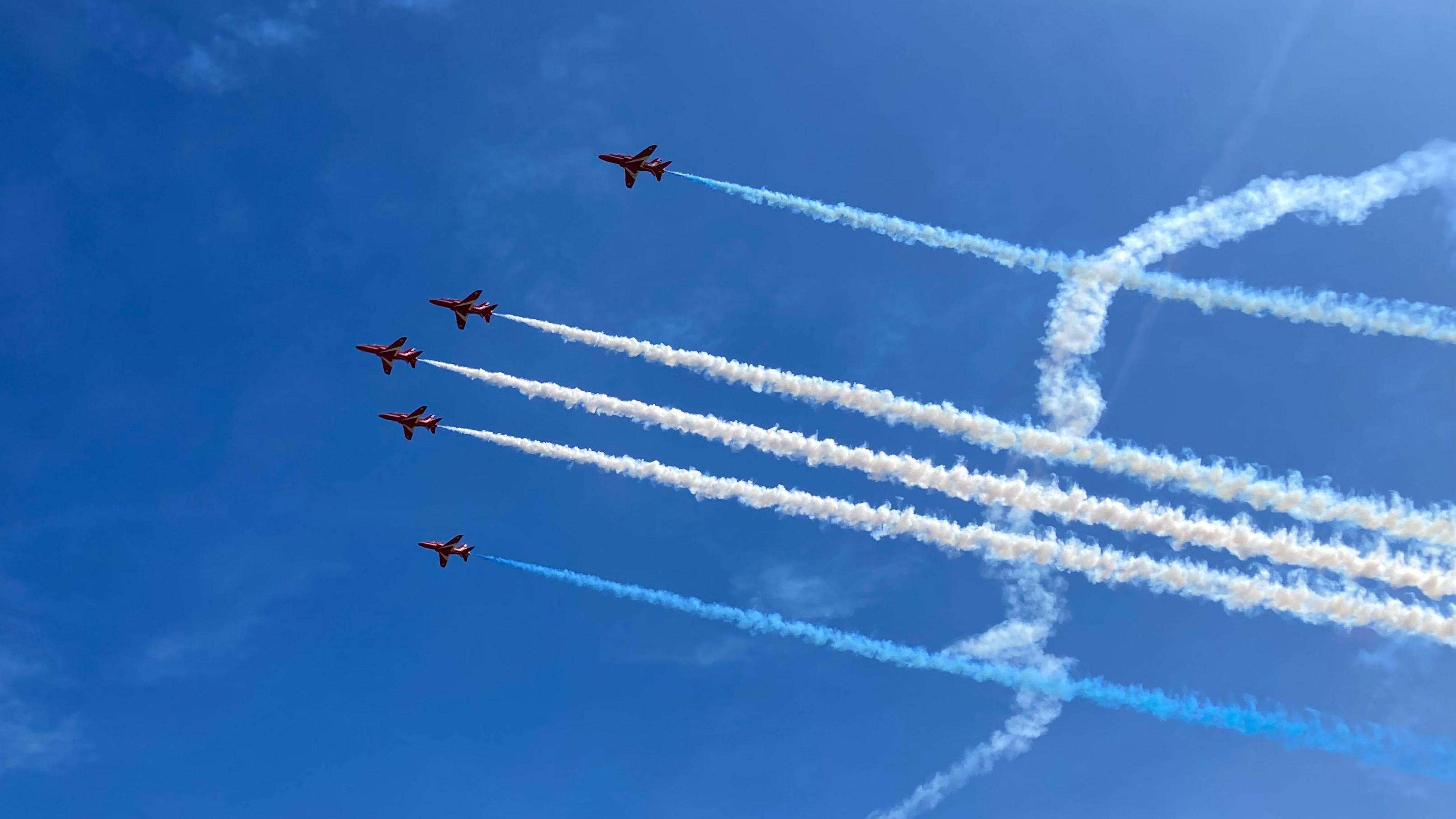 The Red Arrows at the Guernsey Air Display