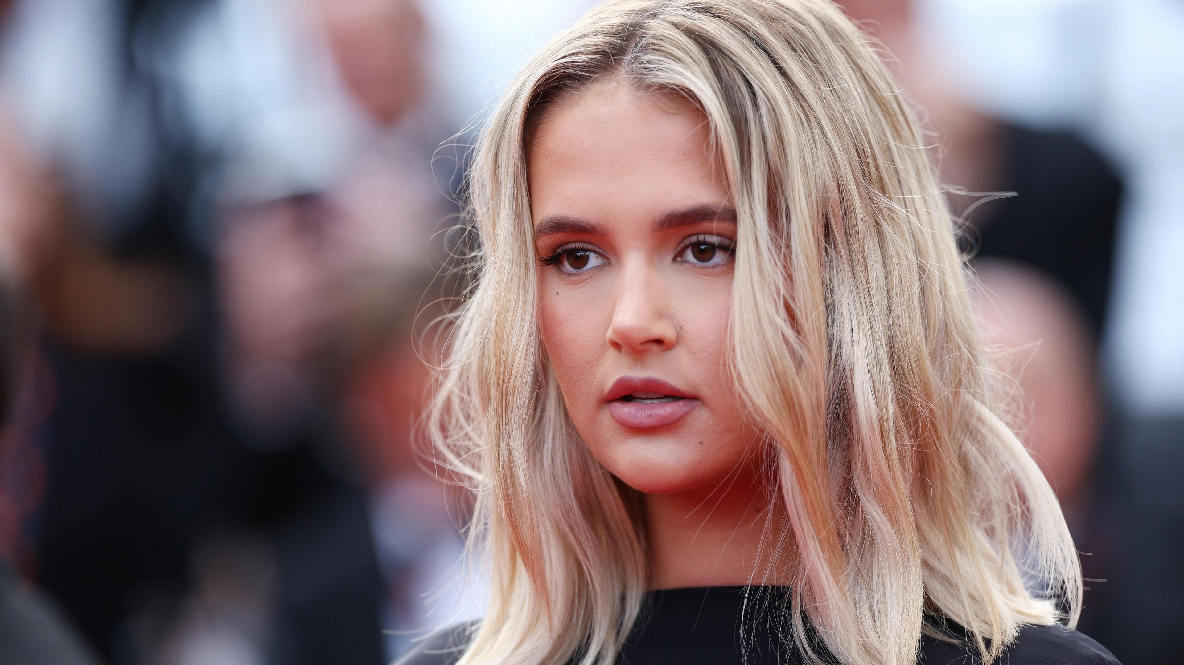 Molly-Mae Hague attends the "La Plus Precieuse Des Marchandises" (The Most Precious Of Cargoes) Red Carpet at the 77th annual Cannes Film Festival at Palais des Festivals on May 24, 2024