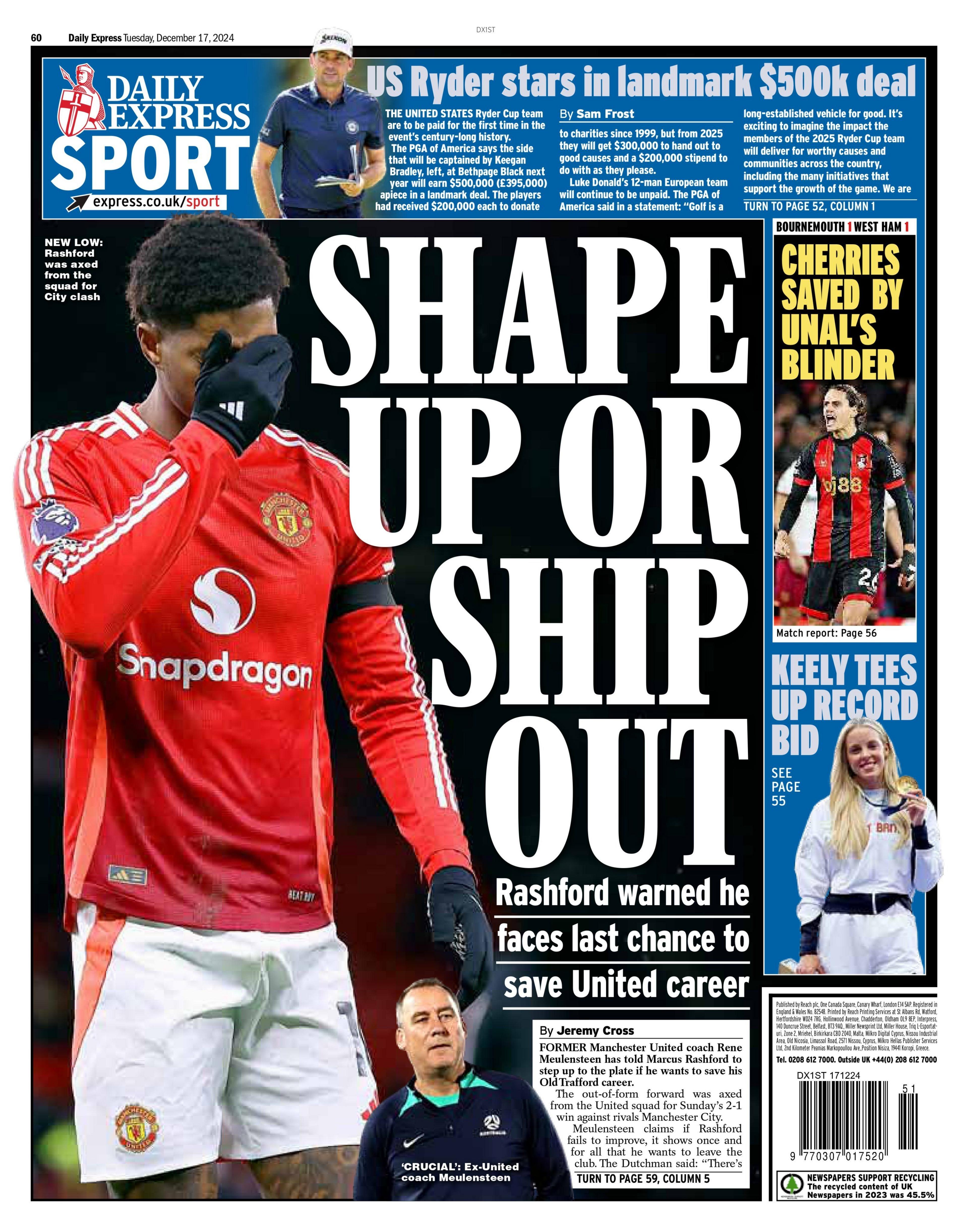 Express back page