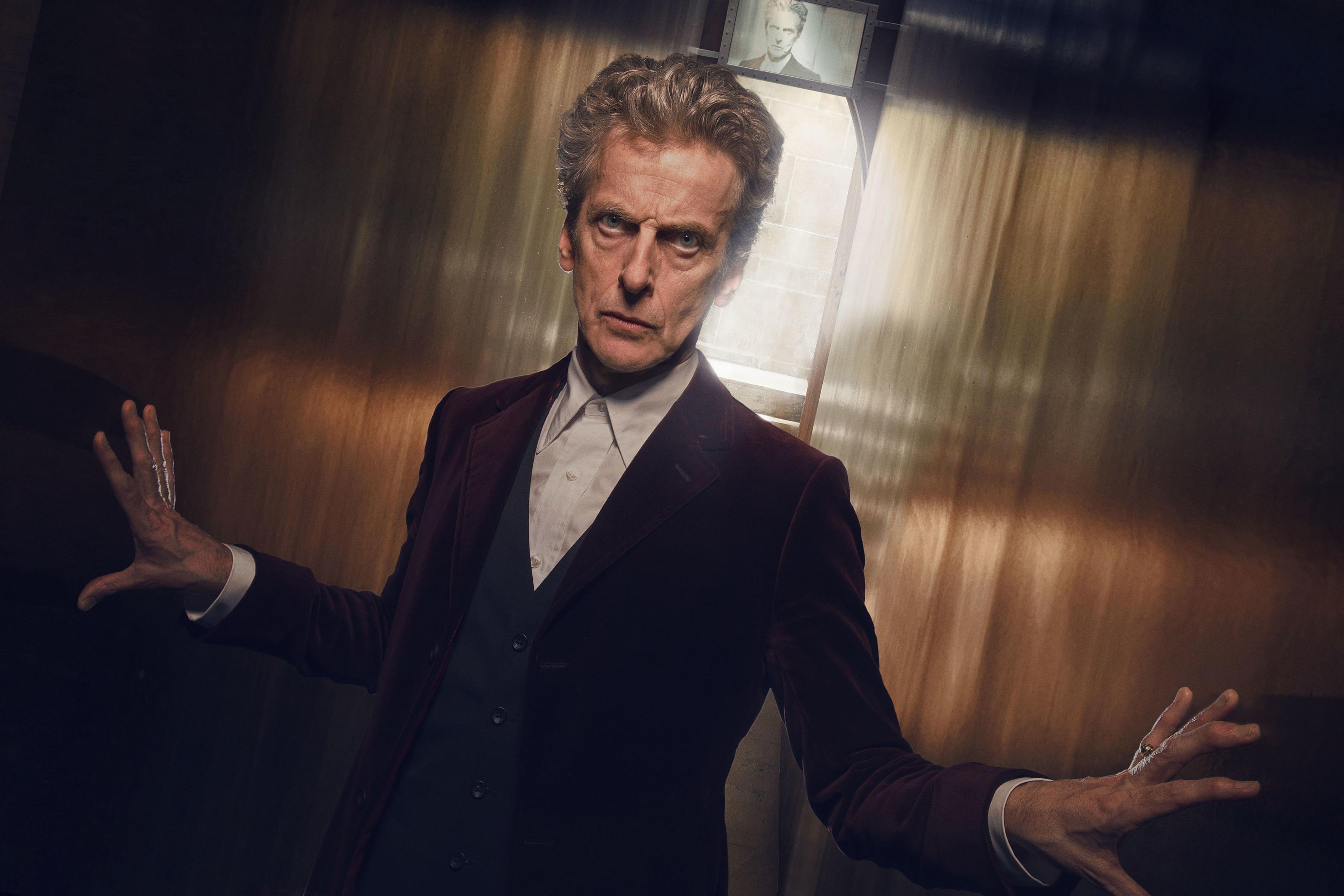 Peter Capaldi (The Twelfth Doctor) getting serious in Heaven Sent (2015)