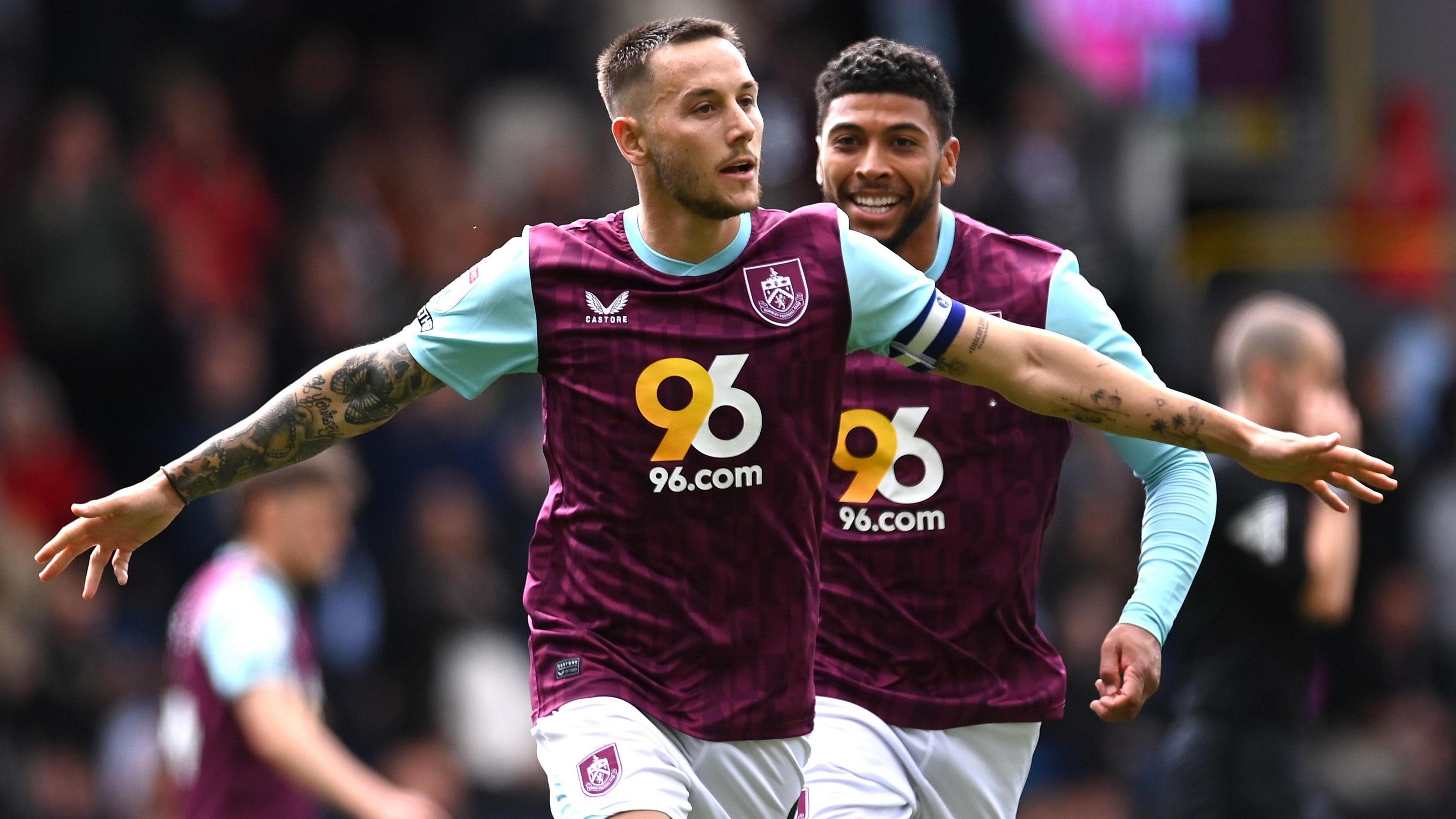 Josh Brownhill playing for Burnley
