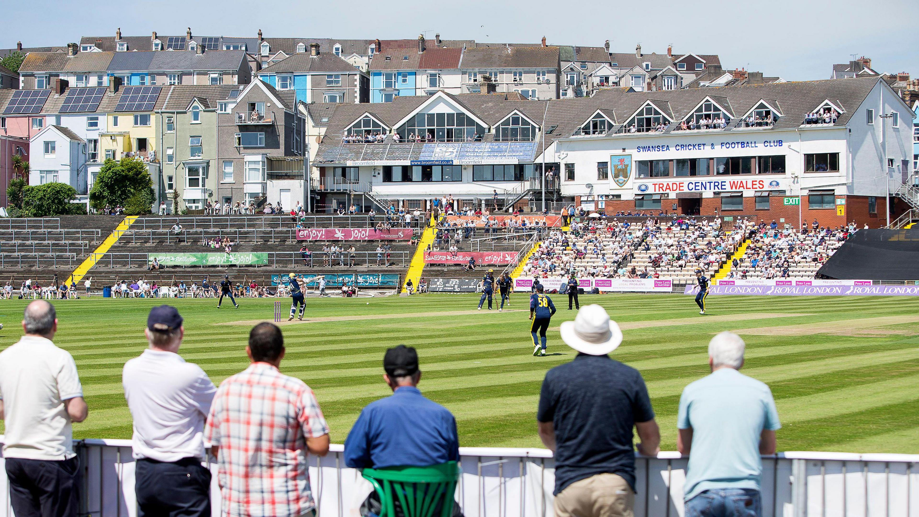 A general view of cricket at St Helen's in 2018