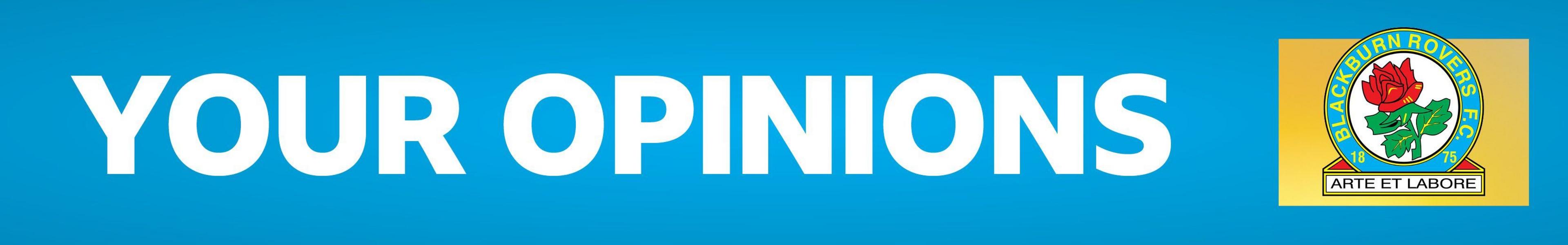 Blackburn Rovers Your Opinions banner