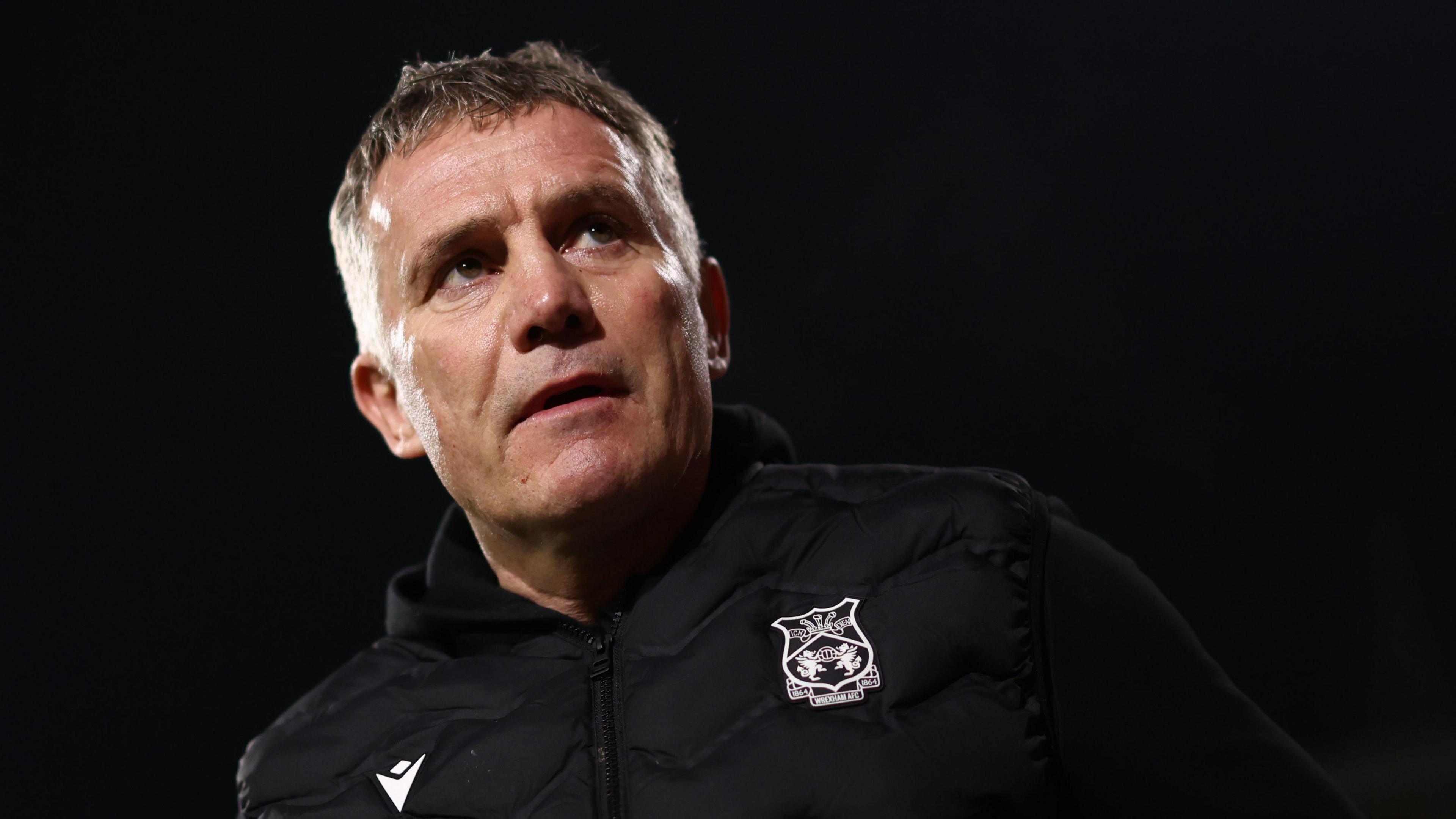 Phil Parkinson on the touchline