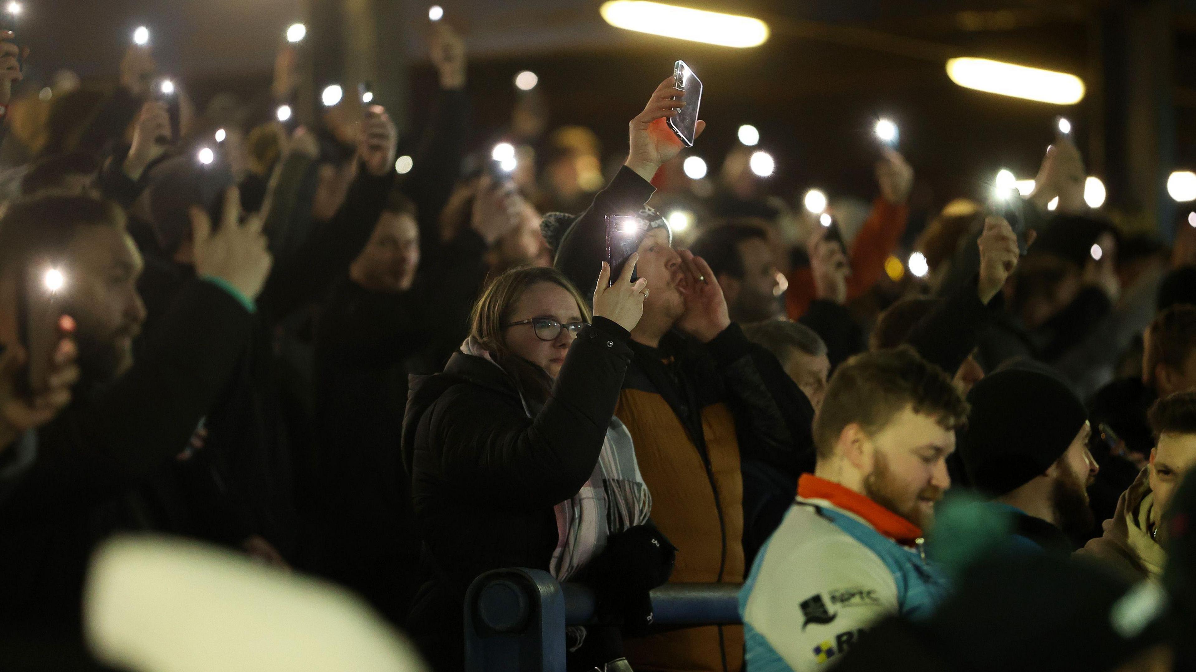 Ospreys supporters protest against owners Y11 Sport and Media and Welsh Rugby Union