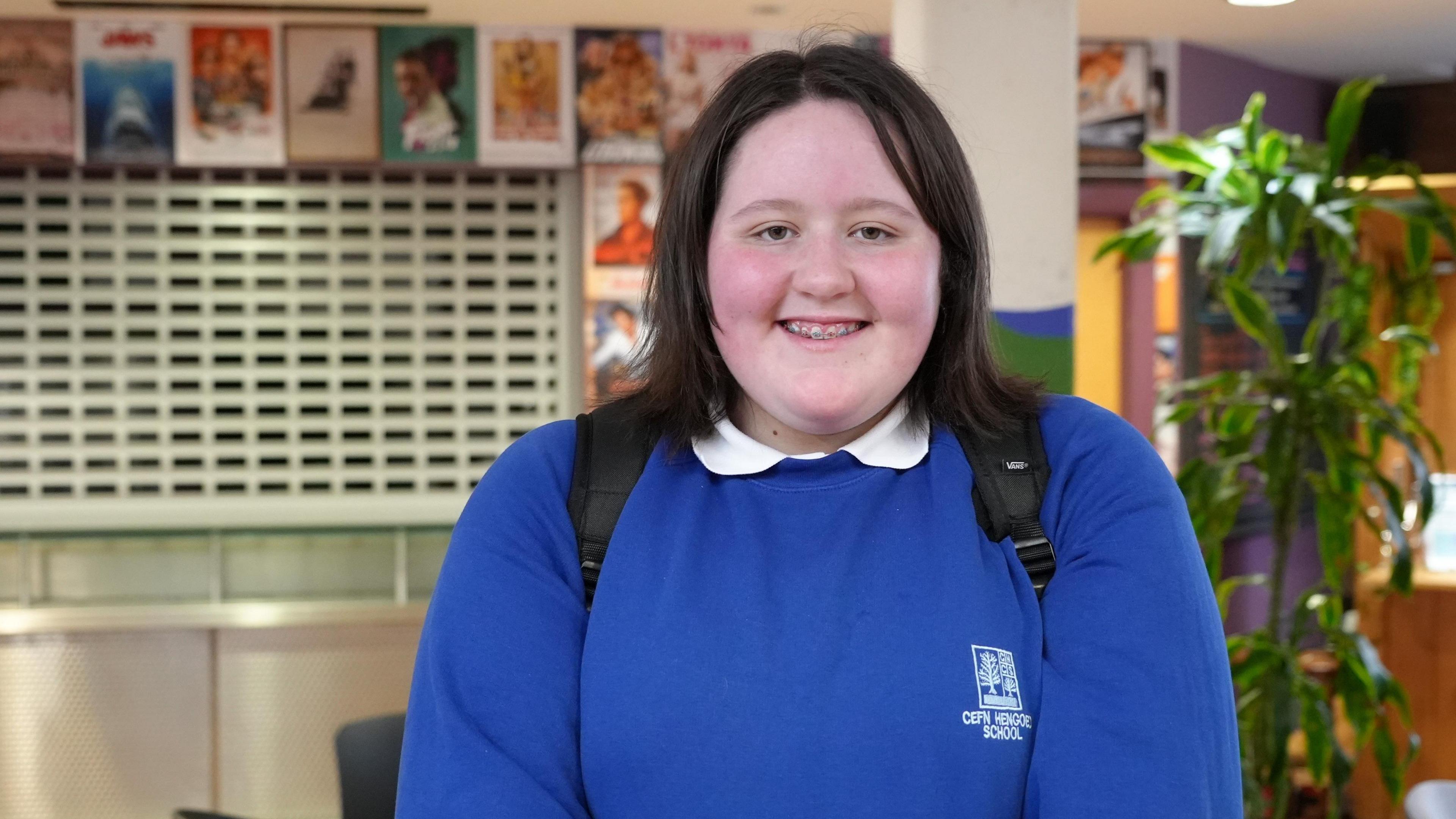 14-year-old Ffion from Cefn Hengoed Community School