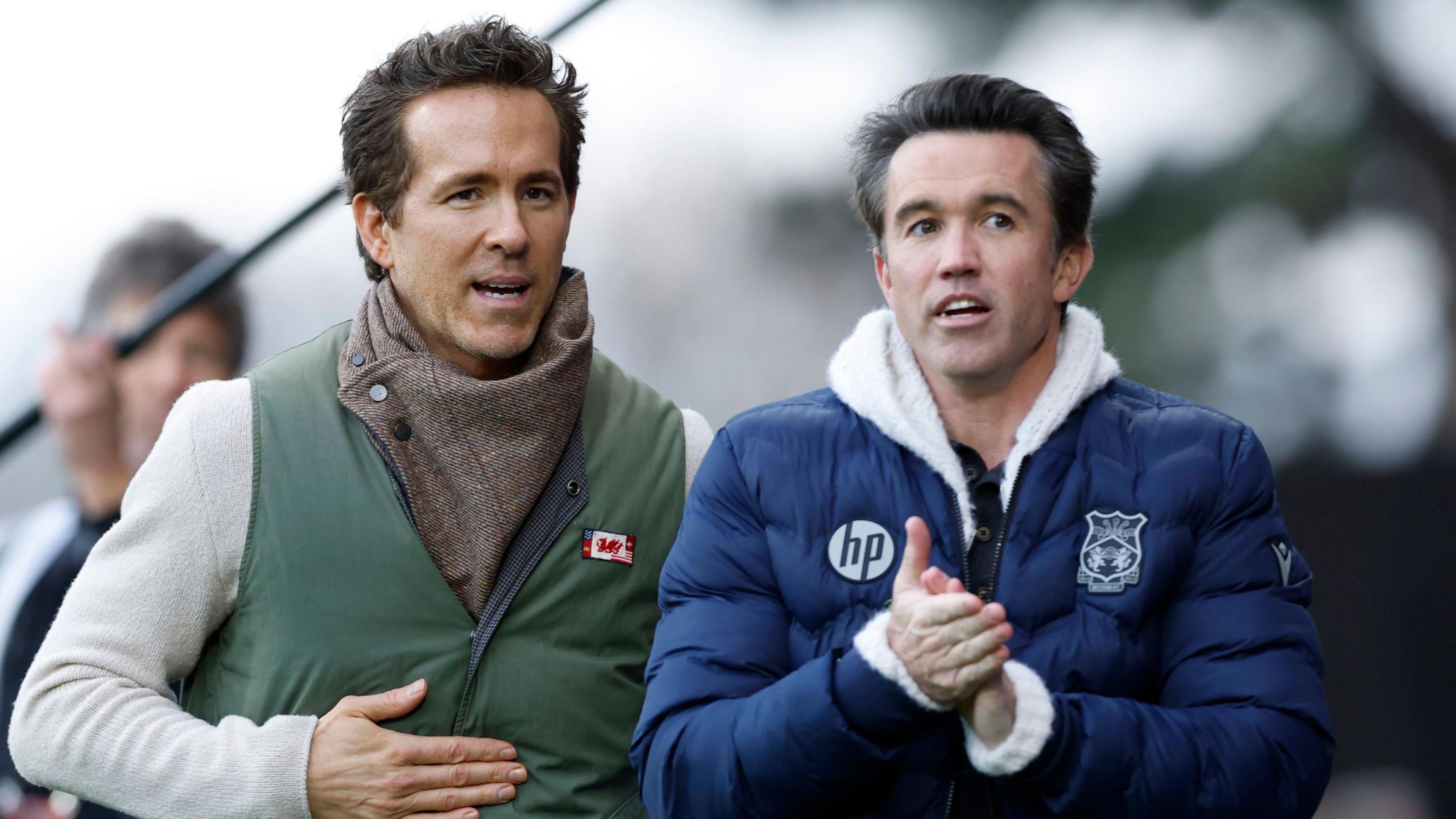 Wrexham co-owners Ryan Reynolds (left) and Rob Mac (right)