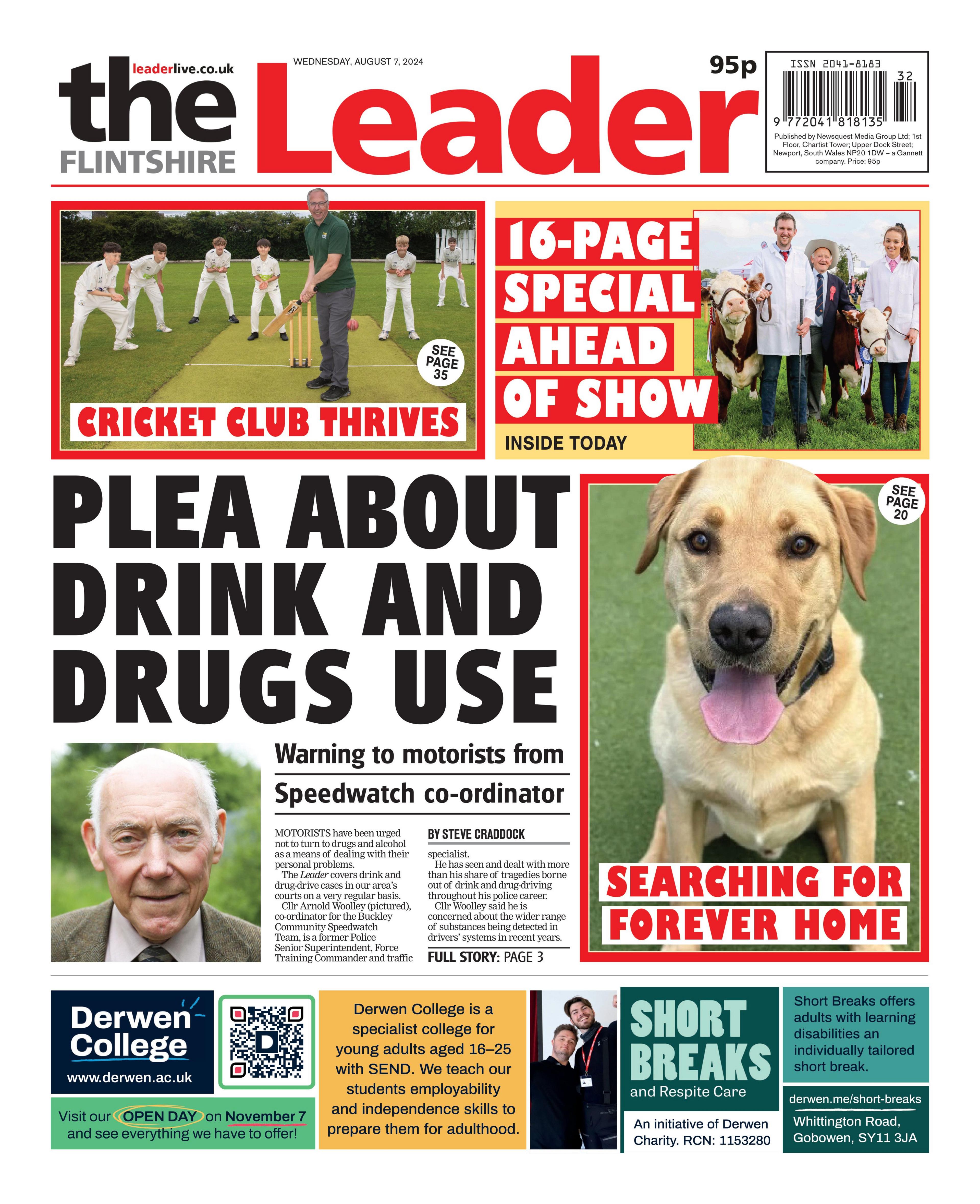 The Flintshire Leader front page