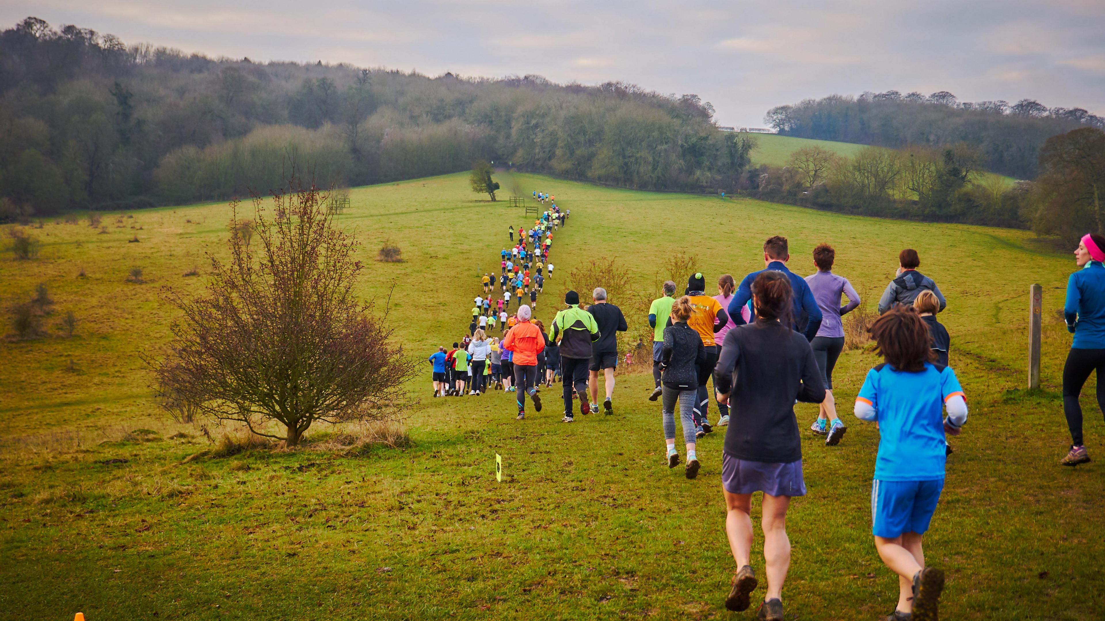 Parkrunners in Tring, Hertfordshire