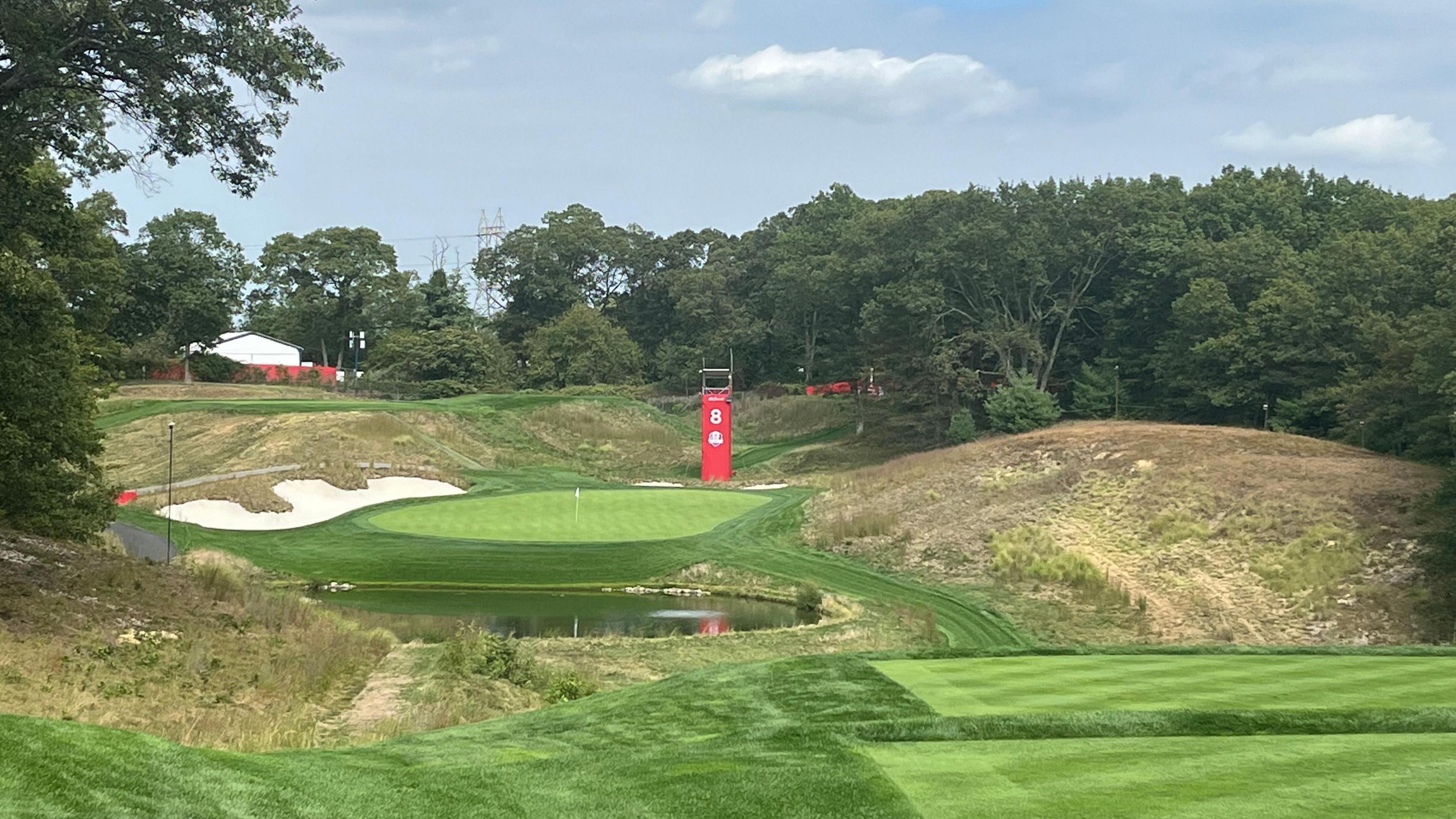 View of Bethpage’s eighth hole