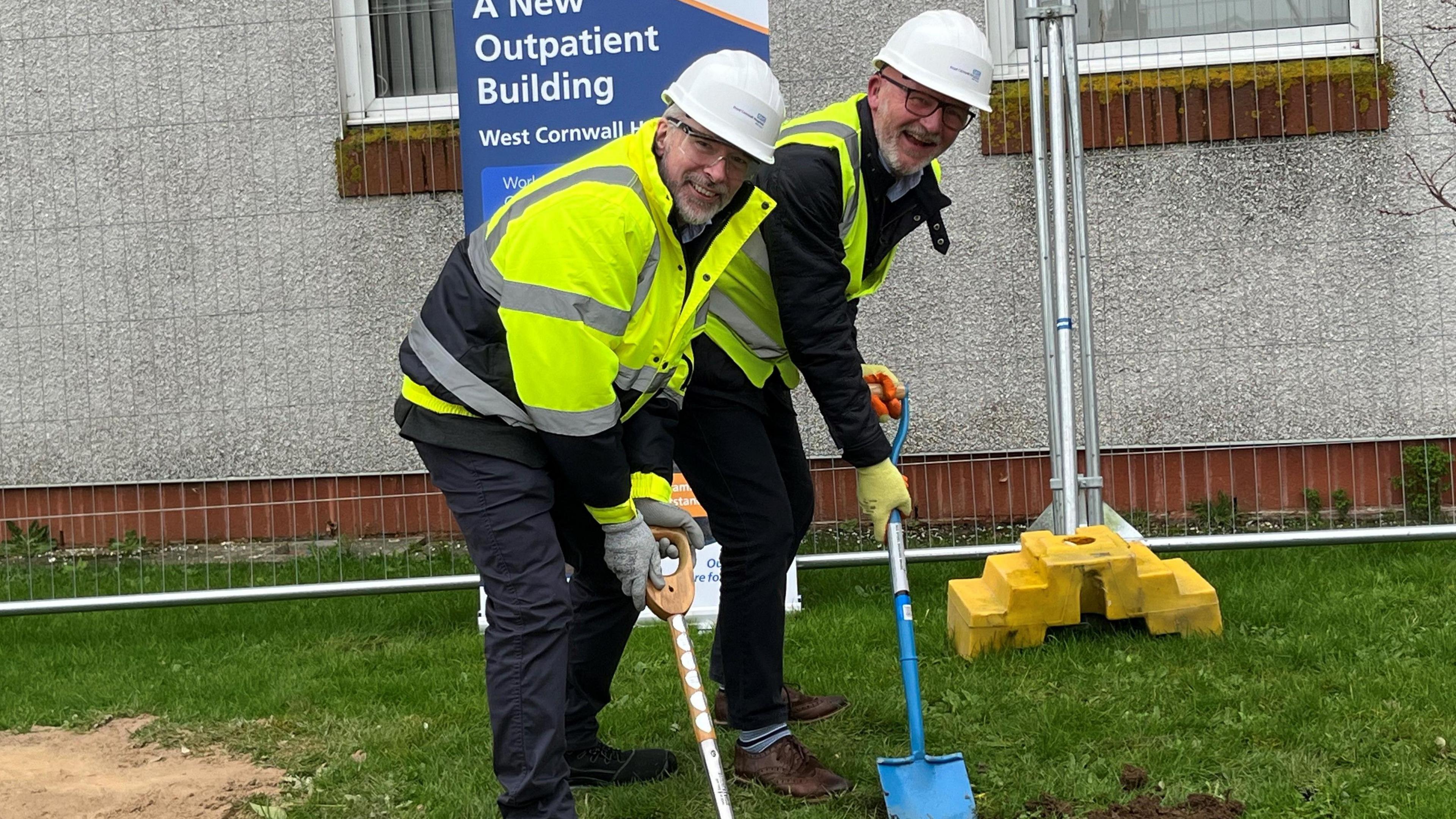 Turf cutting ceremony at West Cornwall Hospital