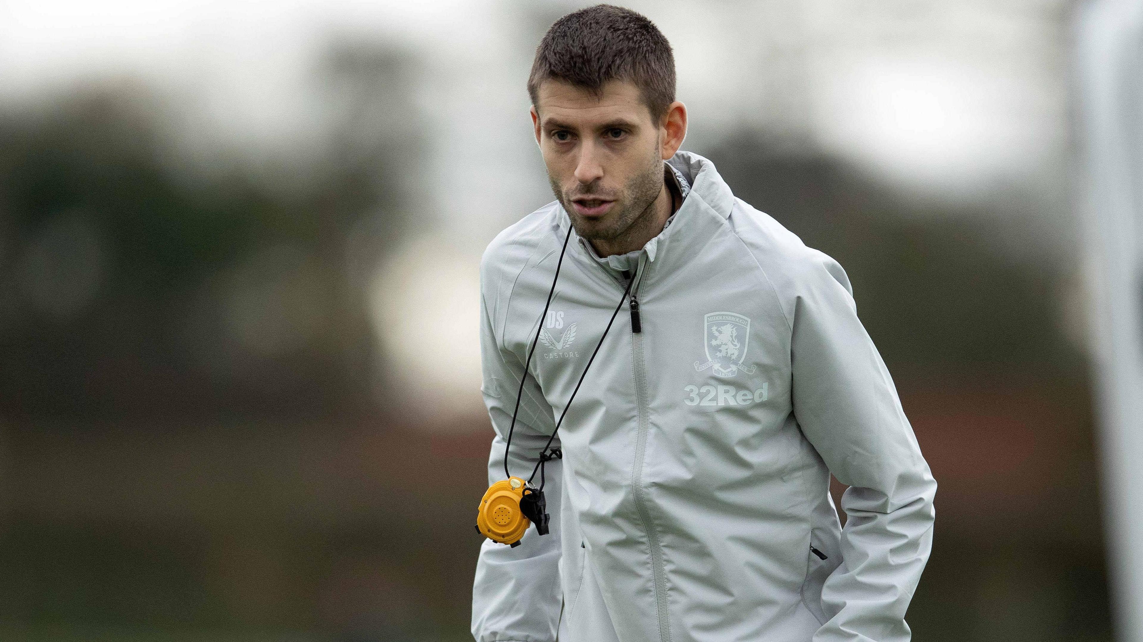 Middlesbrough assistant David Selini in training