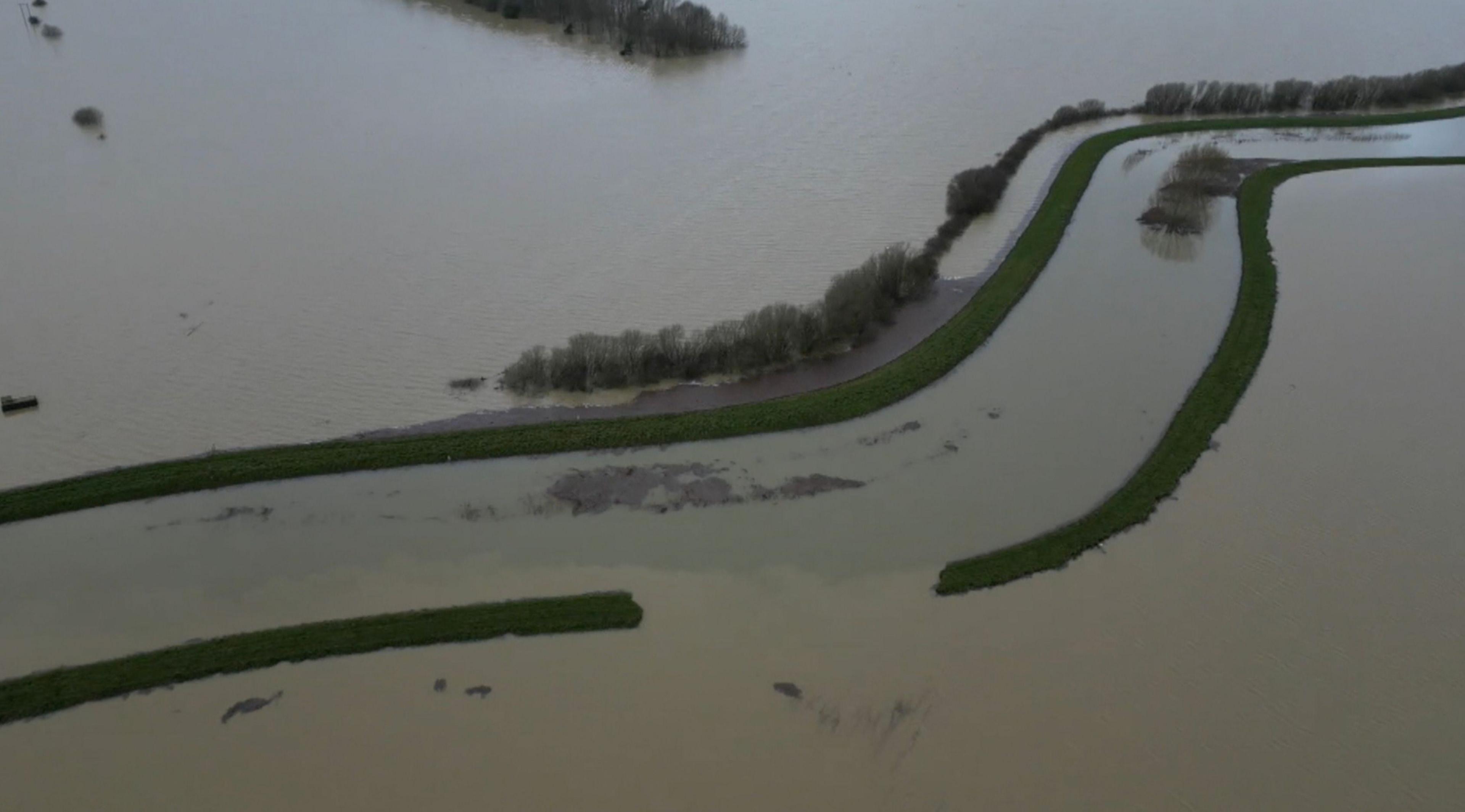 River bursting its banks