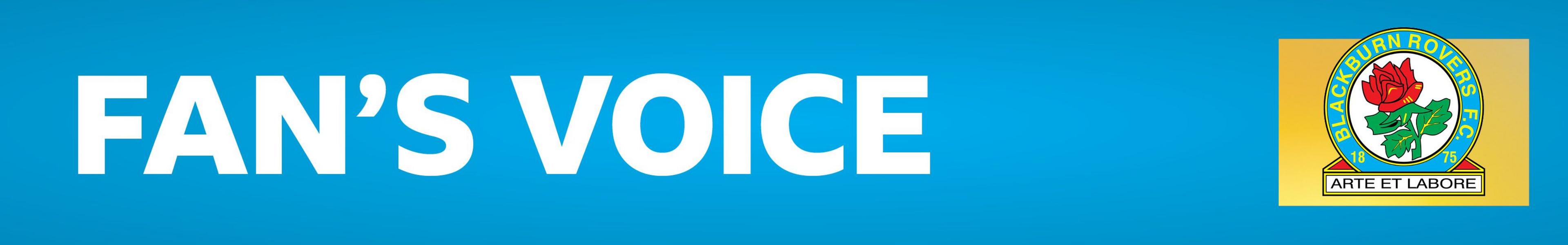 Blackburn Rovers fan's voice banner