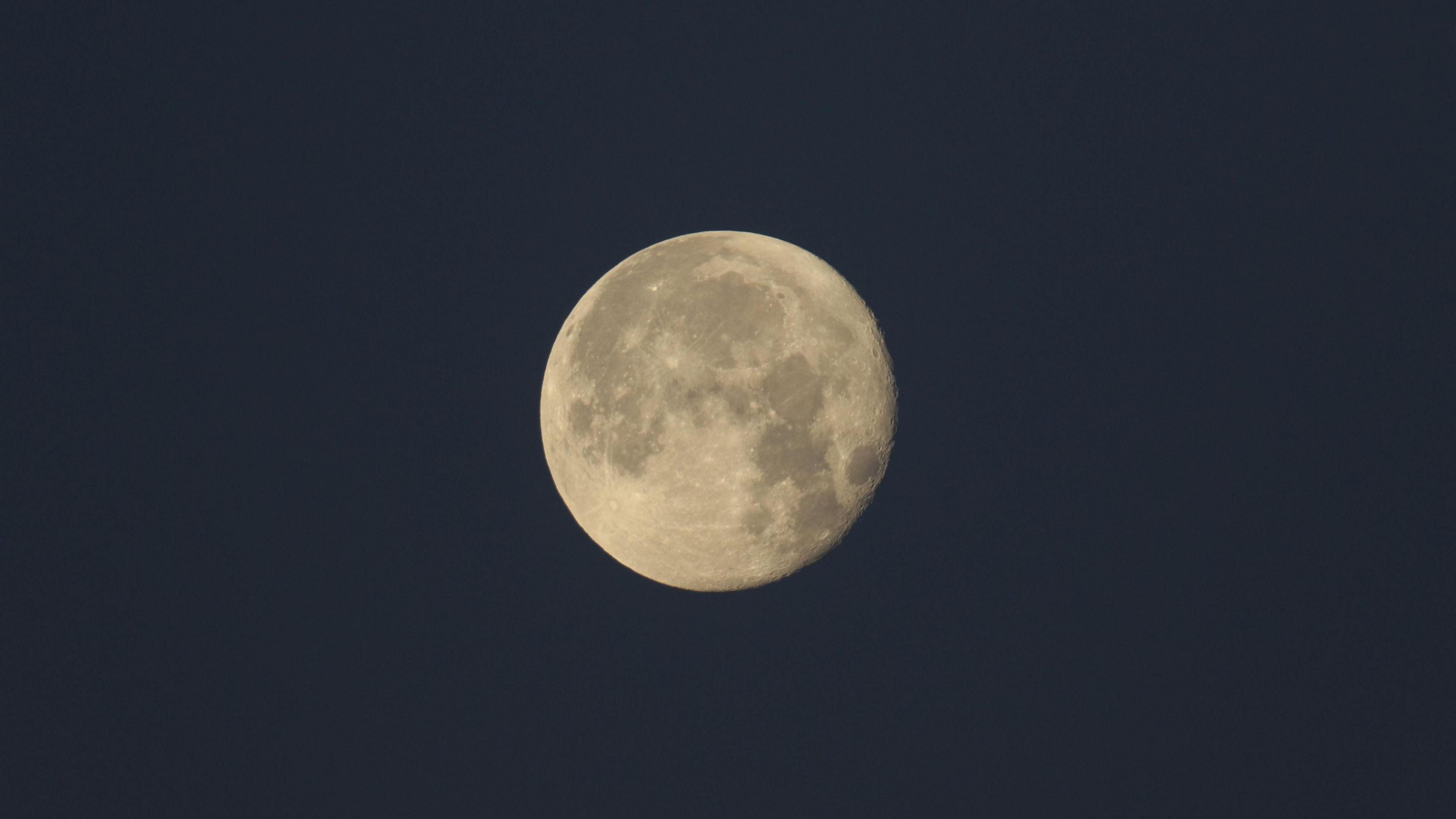 The full Buck Moon in the night sky